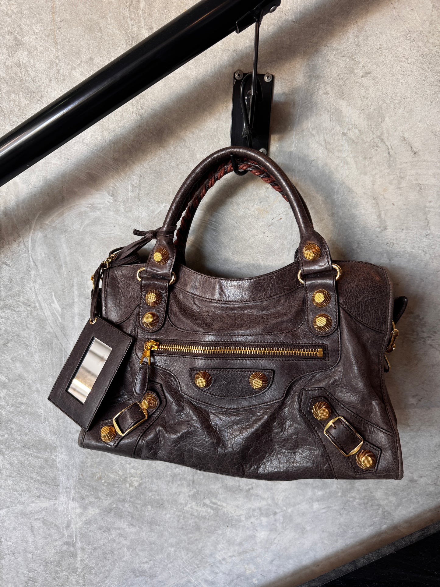 BALENCIAGA CITY LEATHER HANDBAG