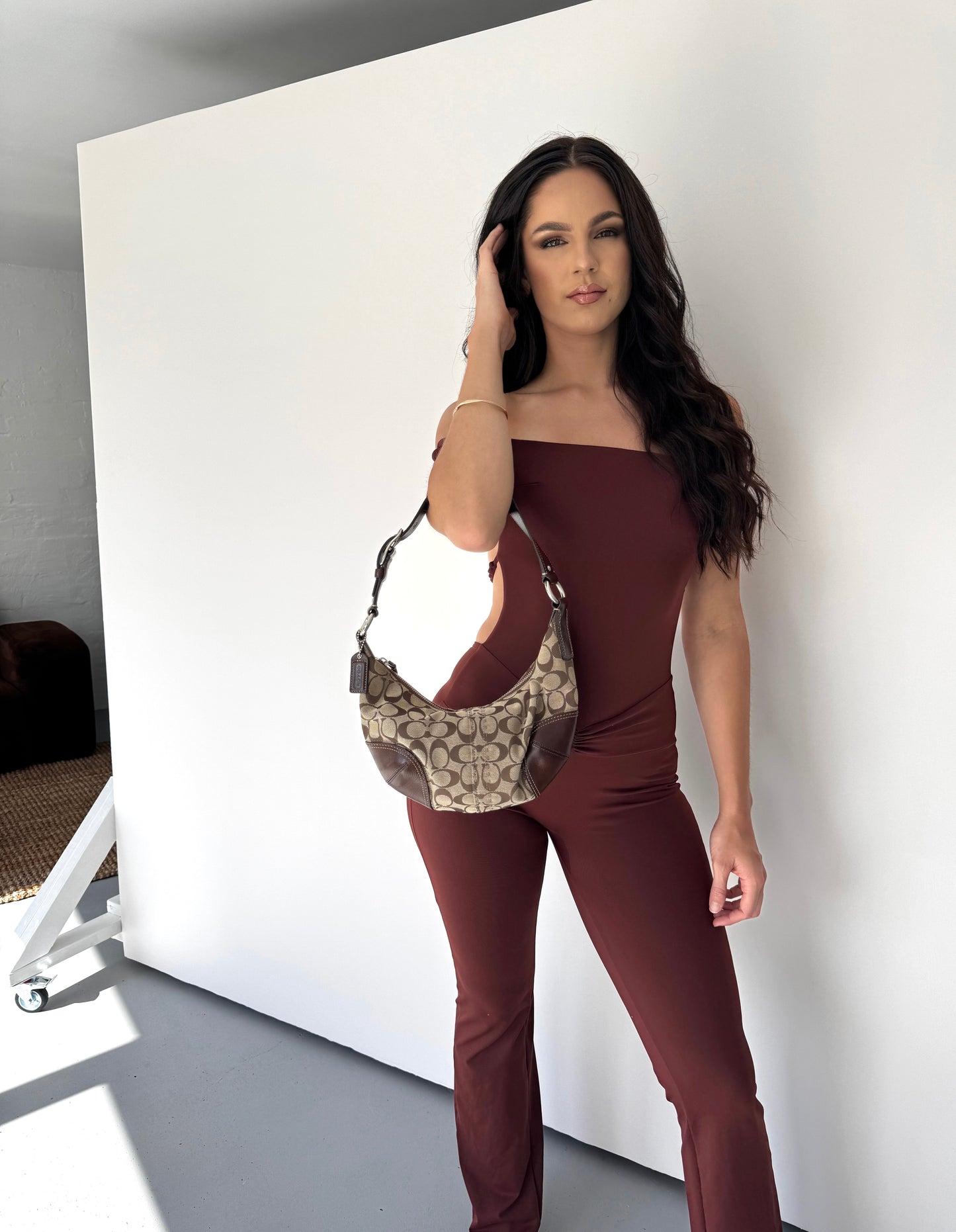 COACH Y2K HOBO MONOGRAM HANDBAG
