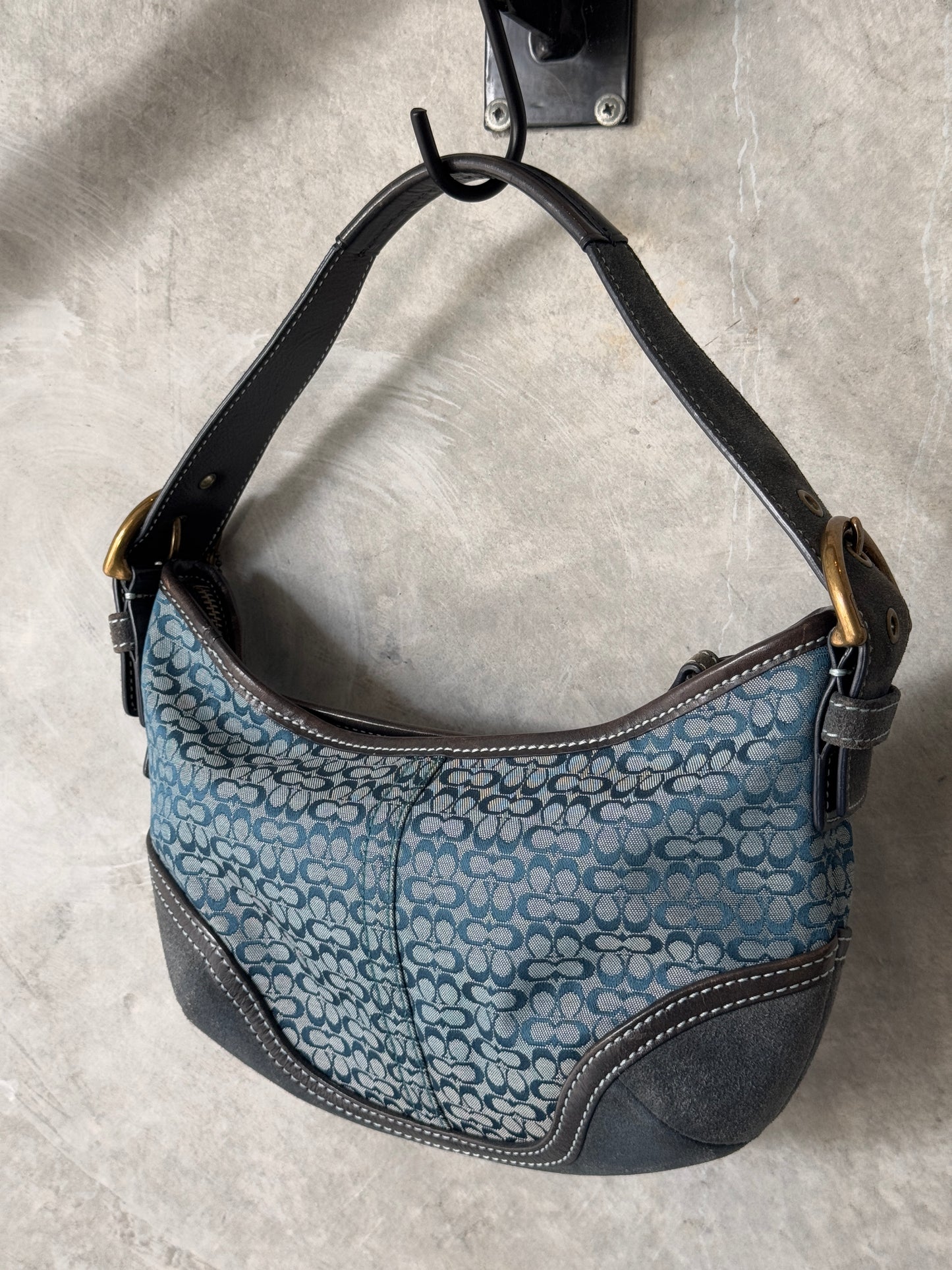 VINTAGE COACH SUFFLETTE MINI HANDBAG