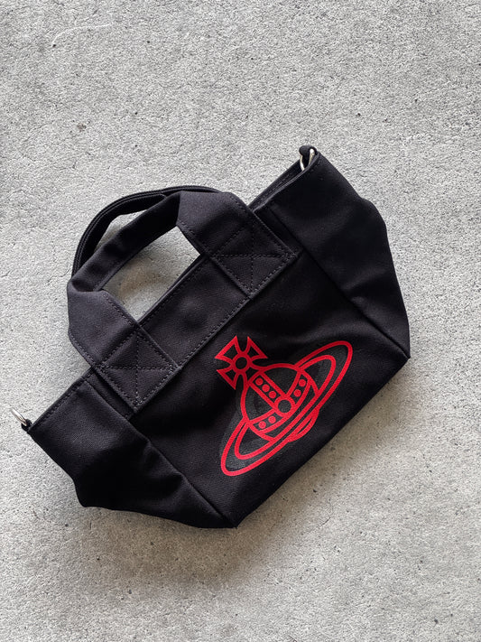 VIVIENNE WESTWOOD ORB CANVAS HANDBAG