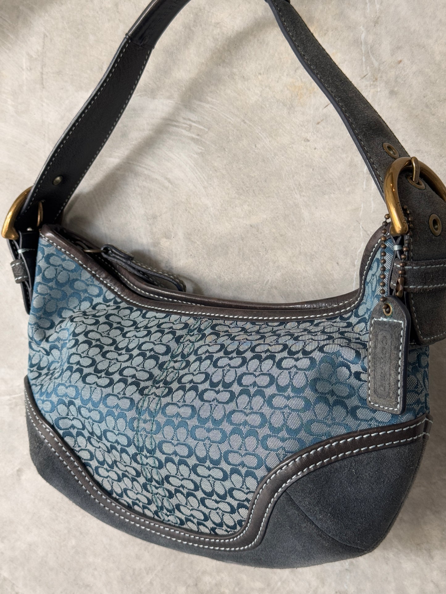 VINTAGE COACH SUFFLETTE MINI HANDBAG