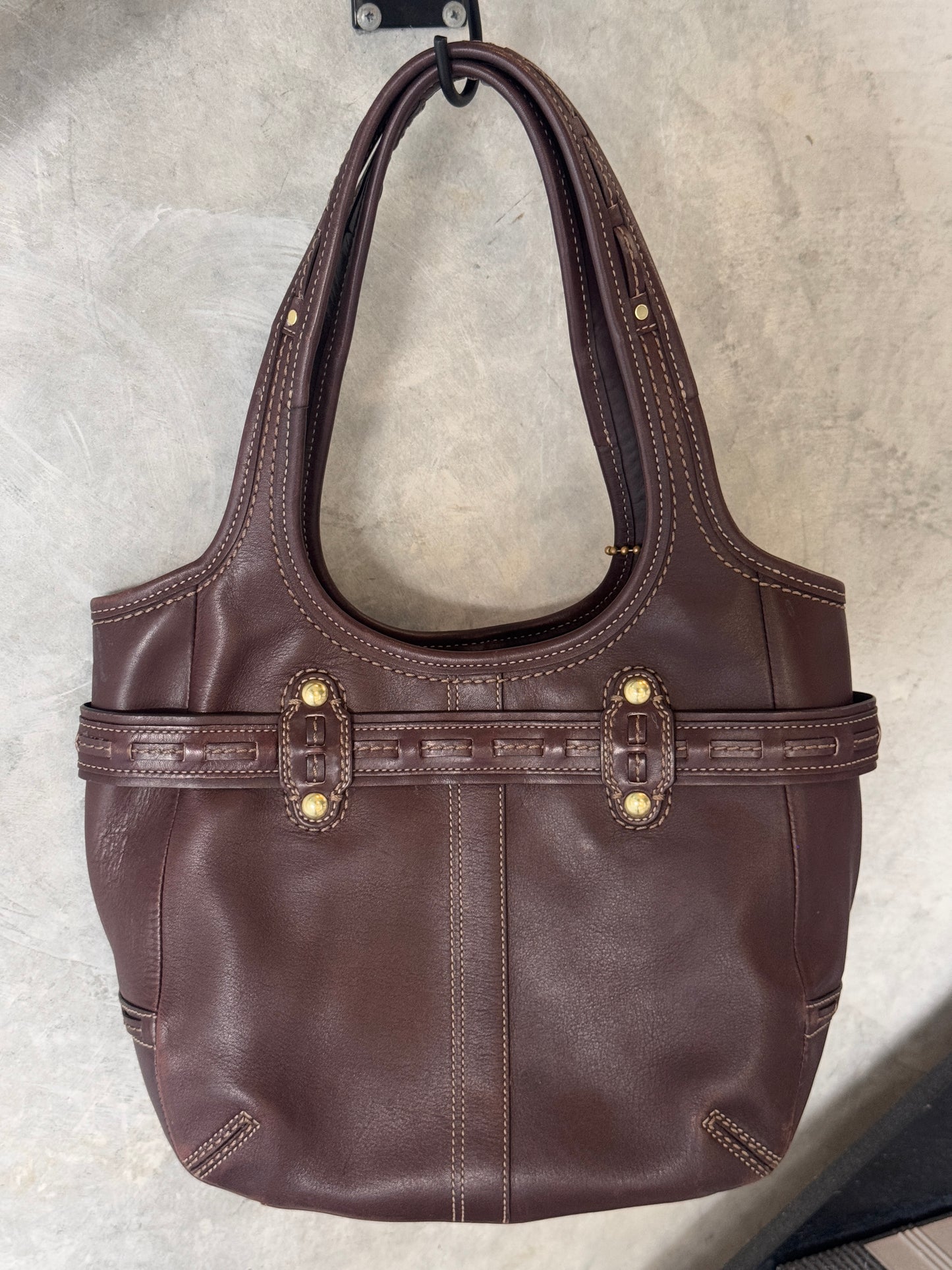 COACH LIMITED EDITION HORSE-BITE LEATHER BAG