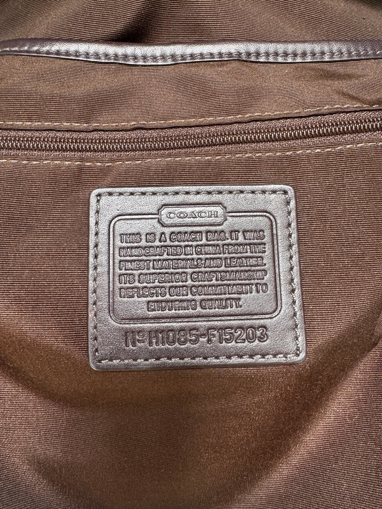 AUTHENTIC SOHO COACH BROWN SHOULDER BAG