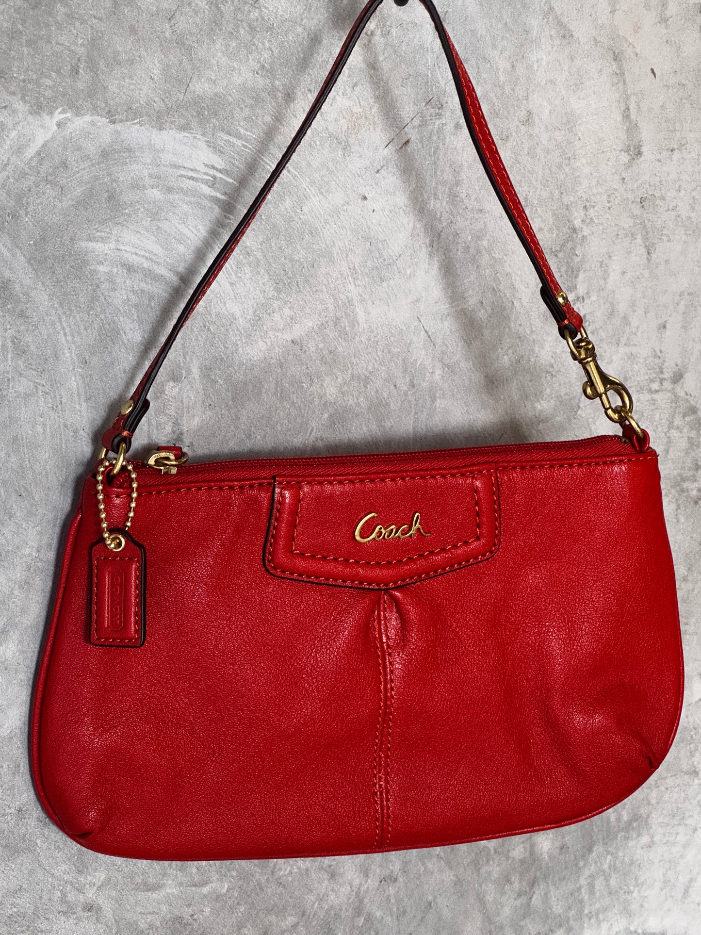 AUTHENTIC VINTAGE LIGHT RED COACH BAG