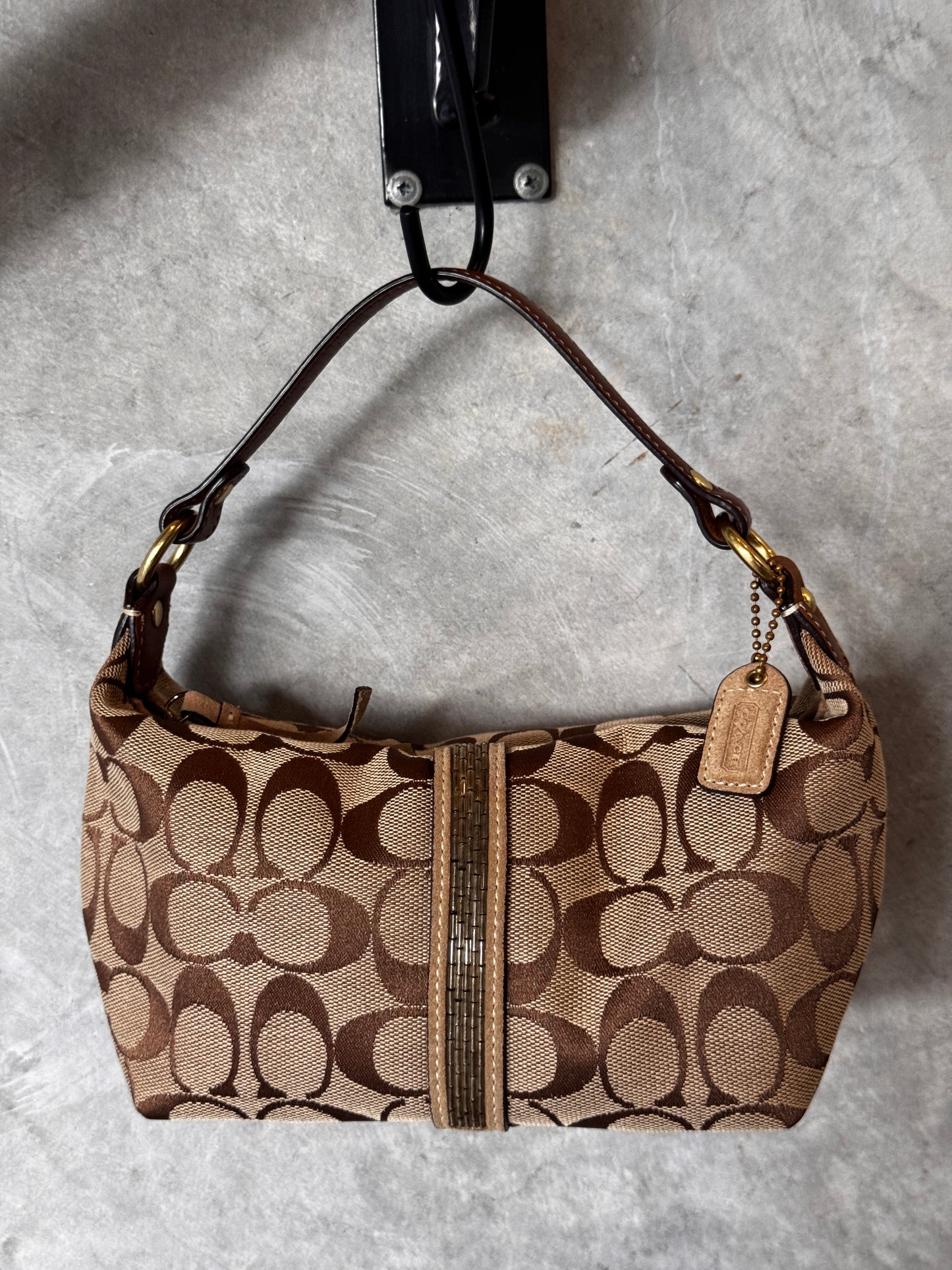 VINTAGE MONOGRAM COACH HANDBAG