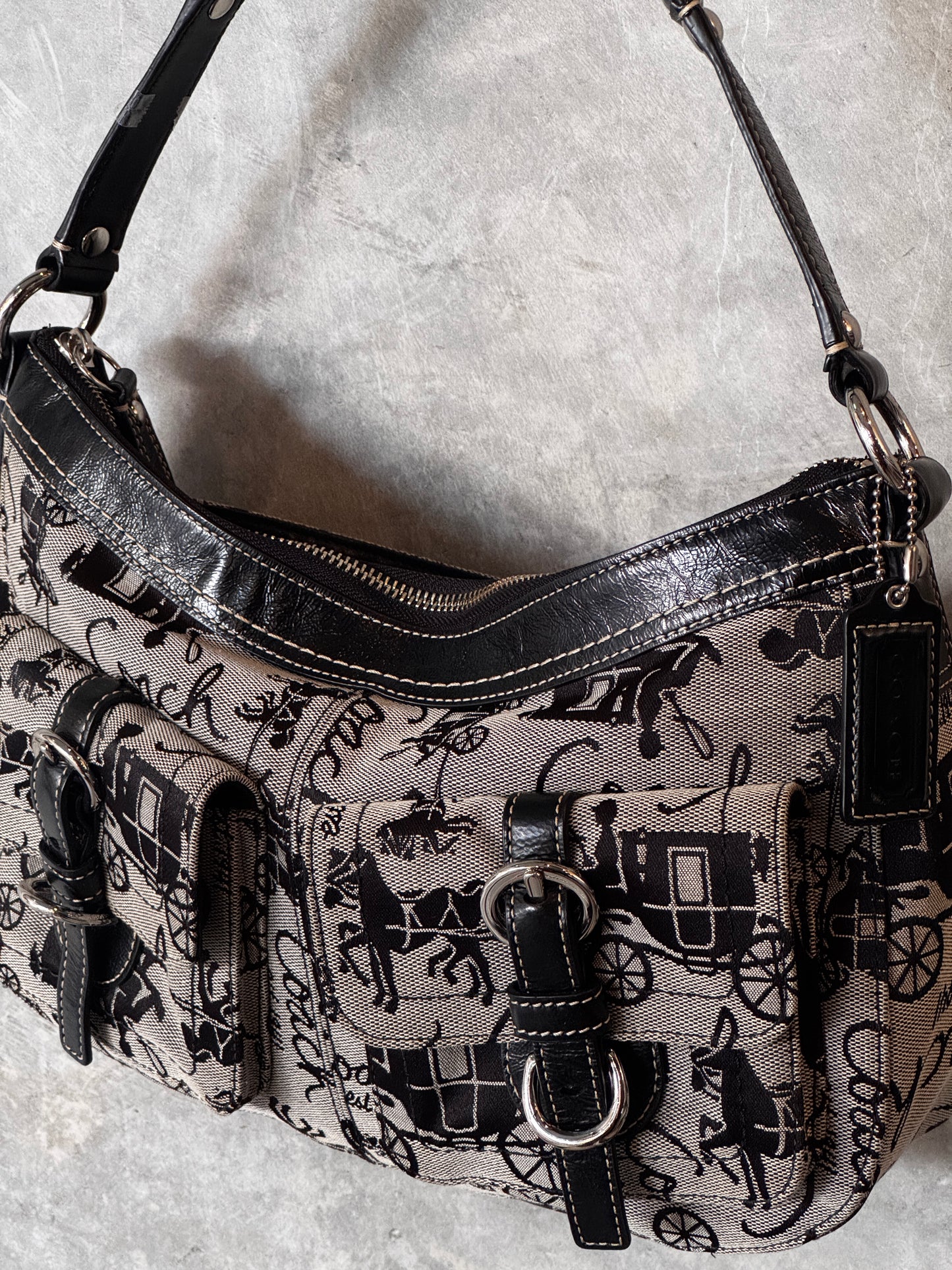 COACH HOBO SIGNATURE HANDBAG