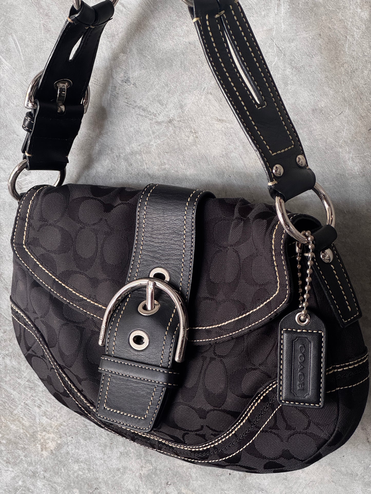 VINTAGE COACH MONOGRAM SOHO HANDBAG