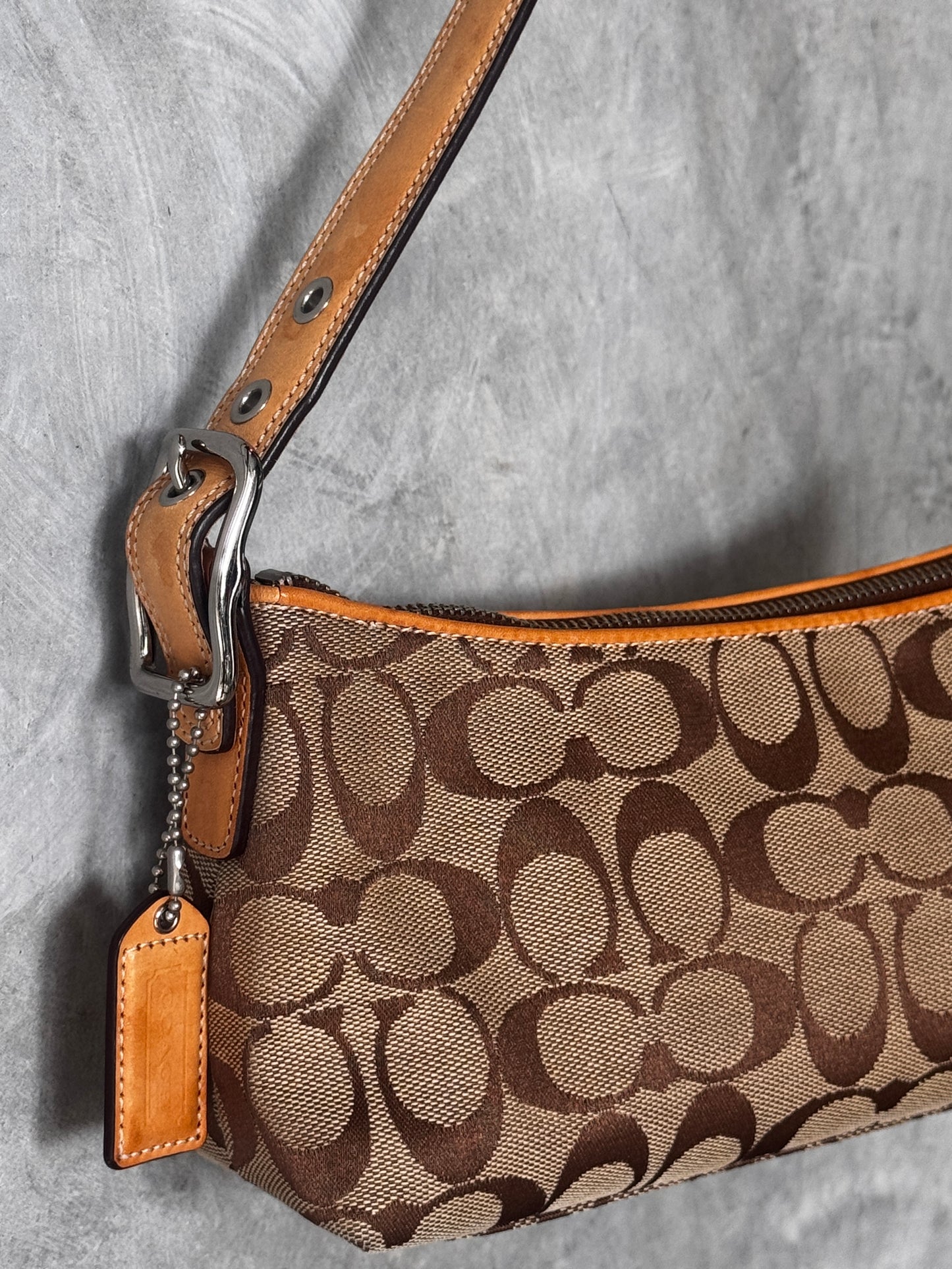 VINTAGE COACH MONOGRAM HANDBAG