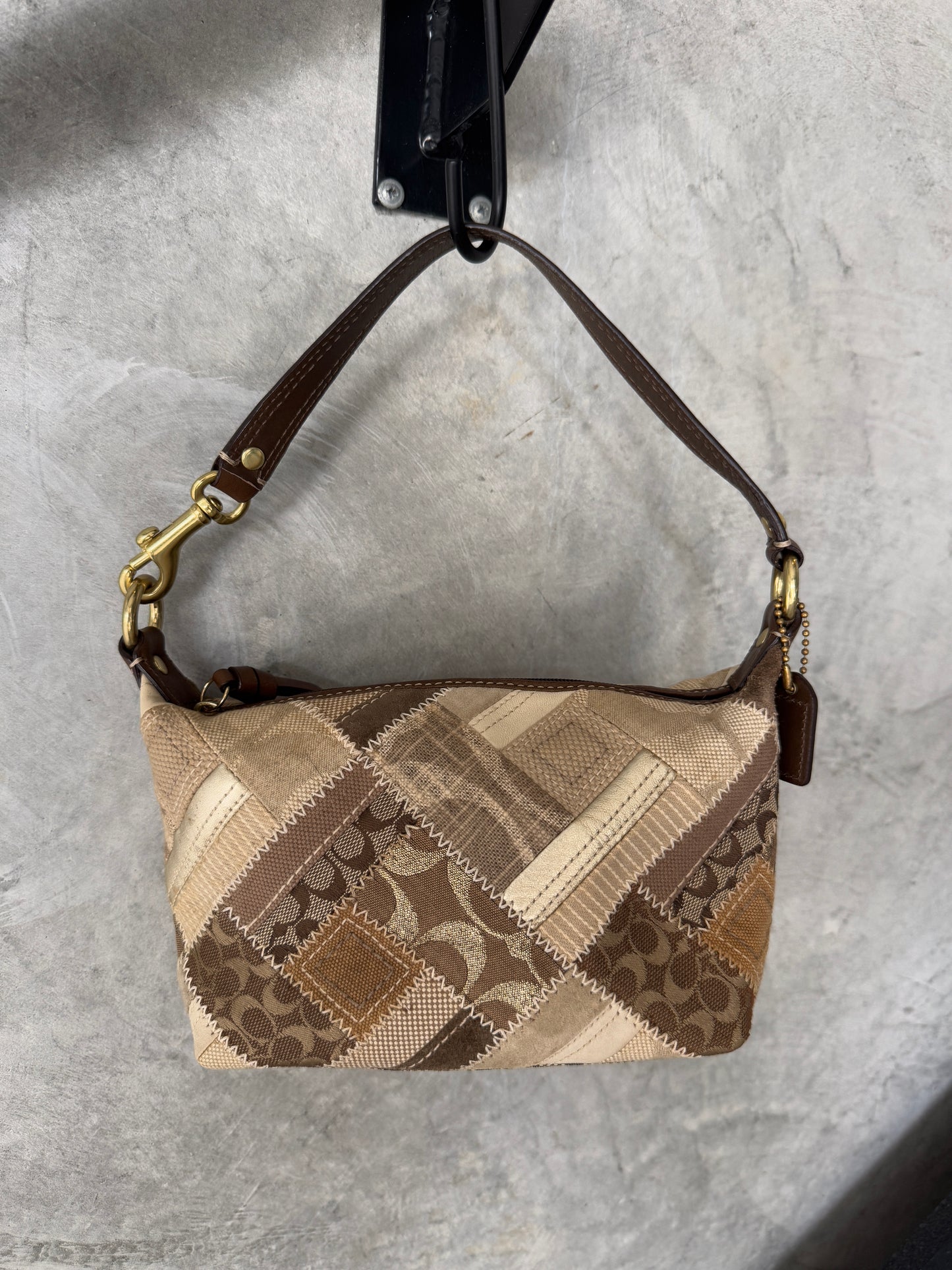 VINTAGE COACH PATCHWORK HANDBAG