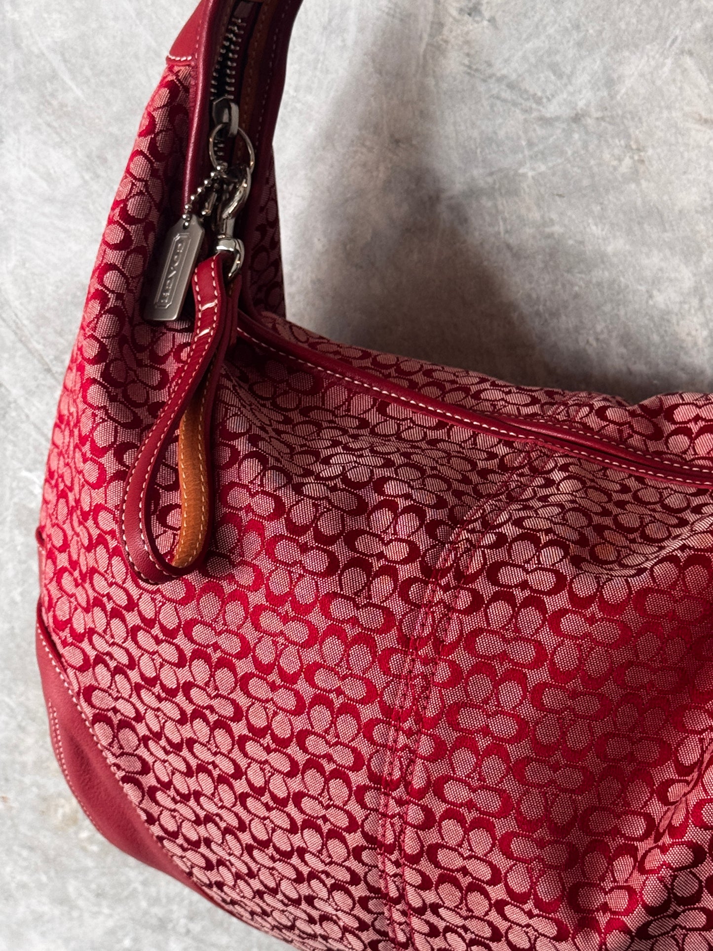 RED VINTAGE SUFFLETTE BAG