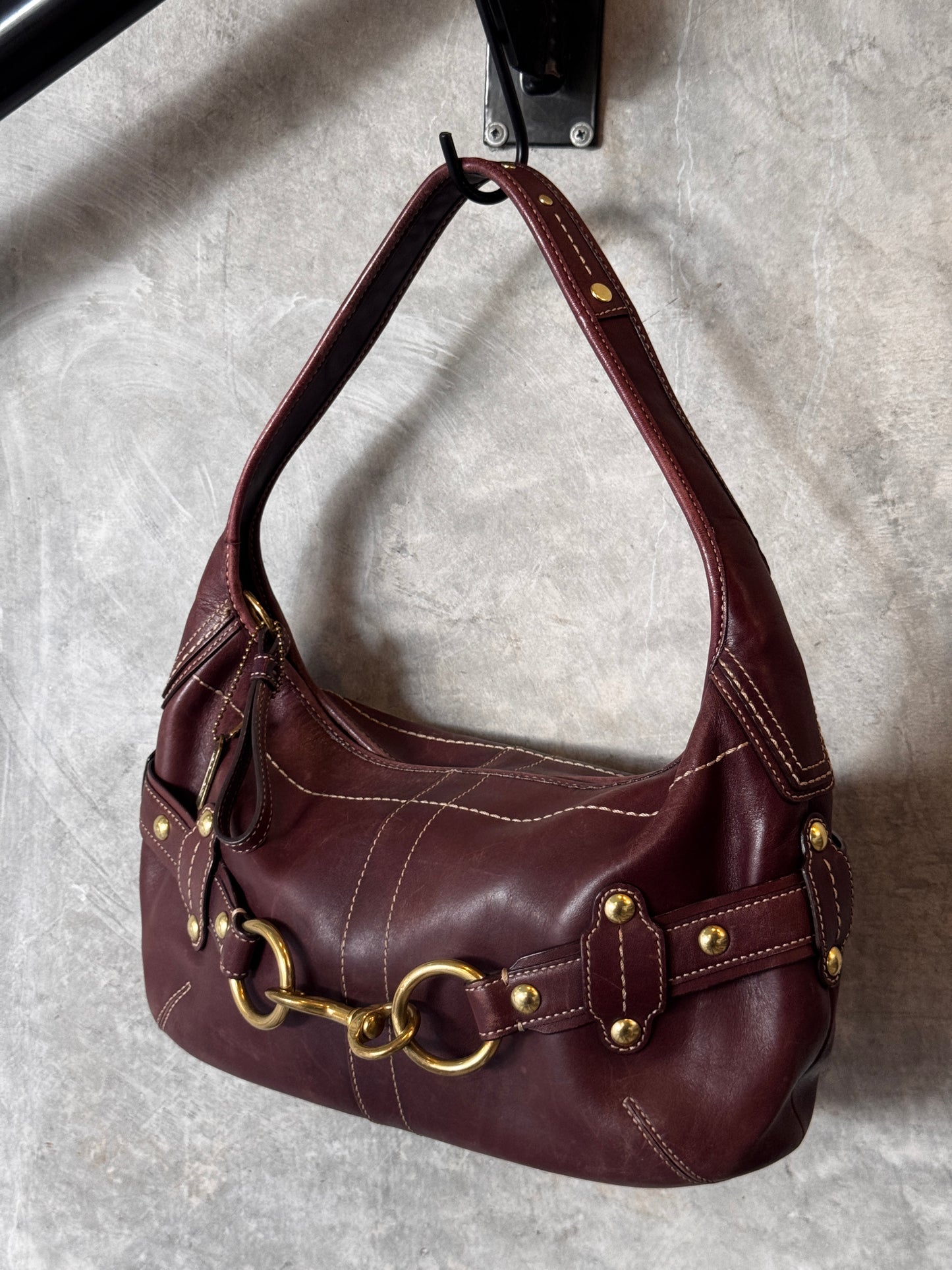 AUTHENTIC COACH HORSEBIT LEATHER BAG