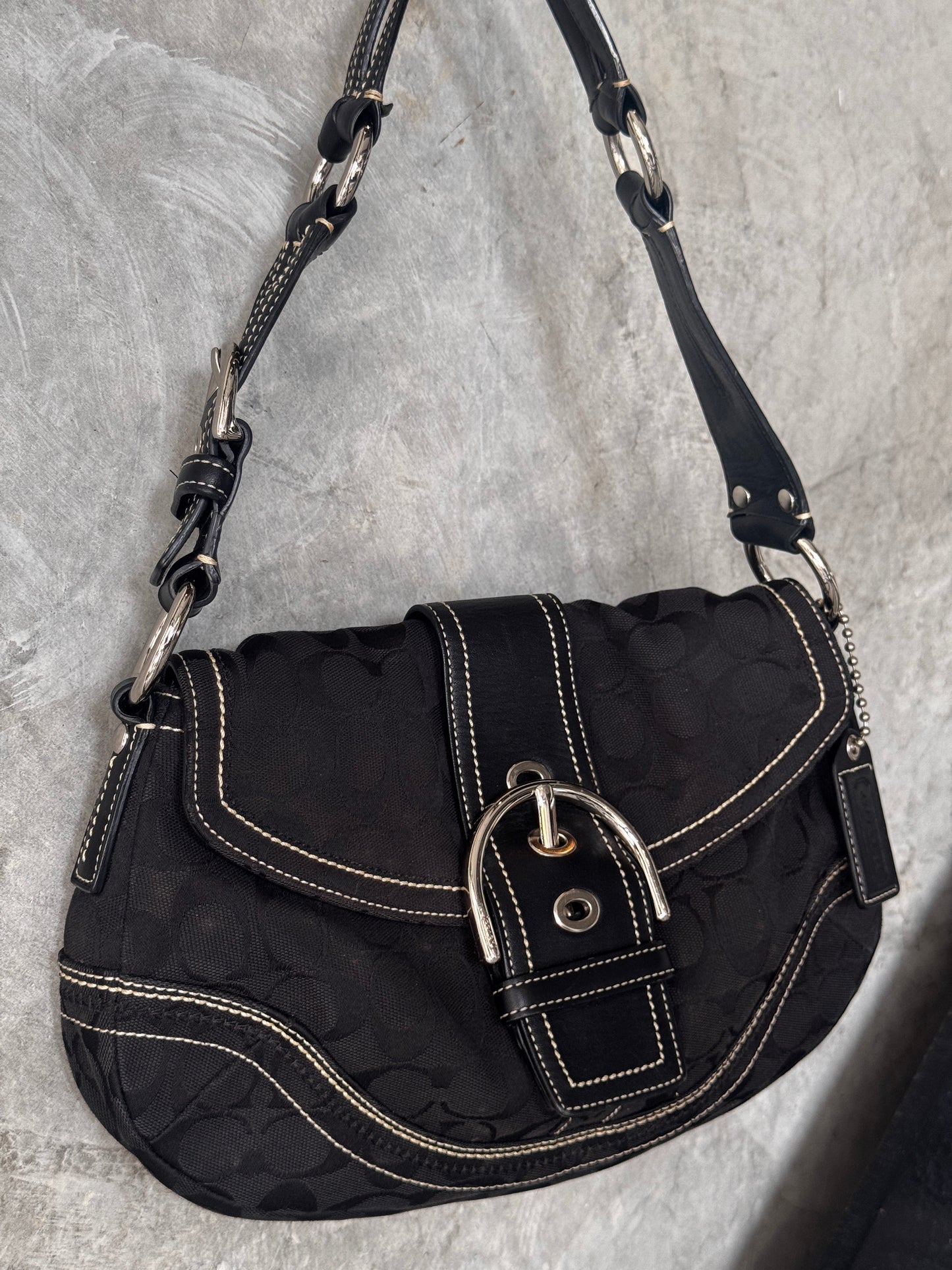 VINTAGE COACH MONOGRAM SOHO HANDBAG