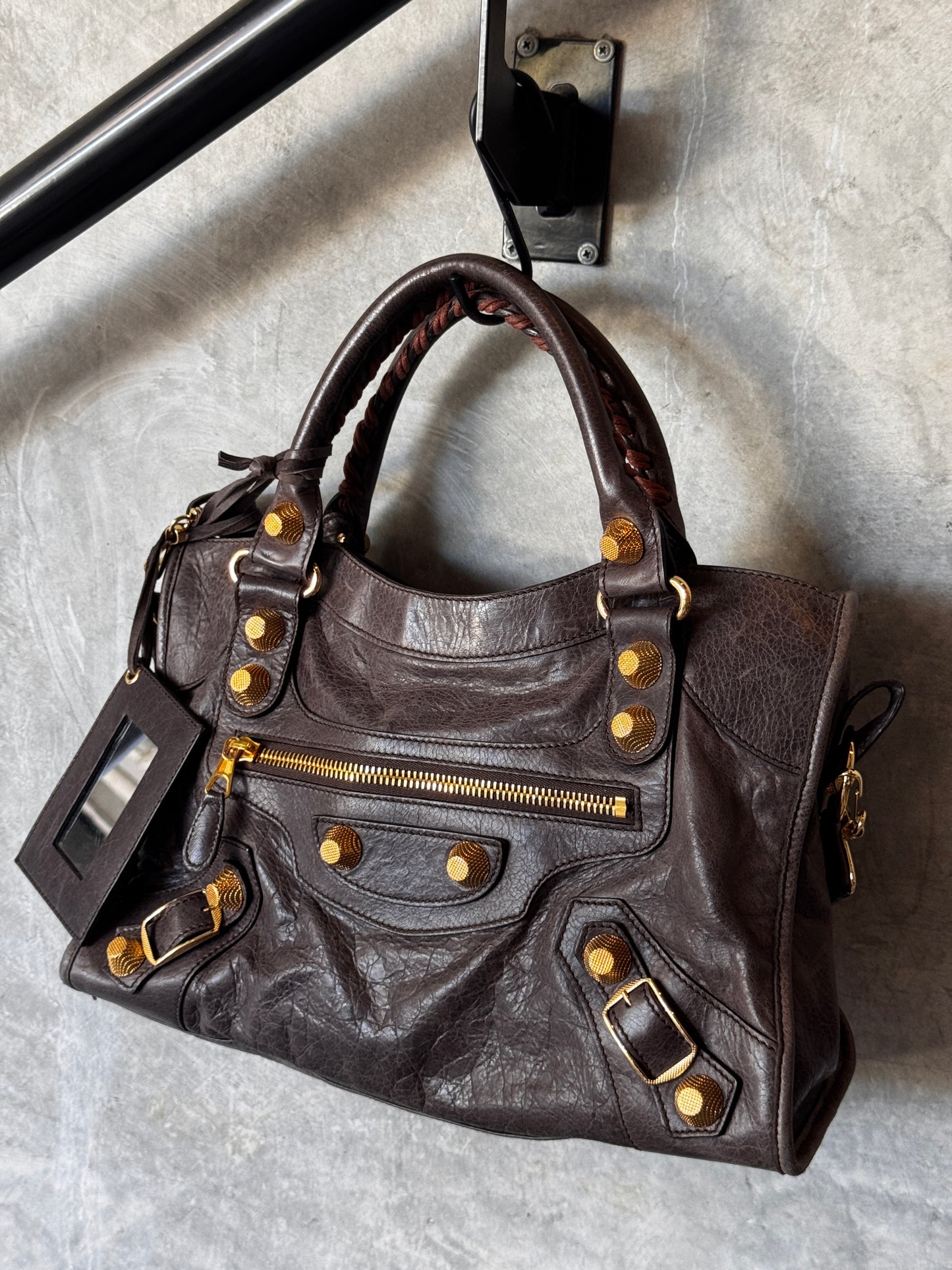BALENCIAGA CITY LEATHER HANDBAG