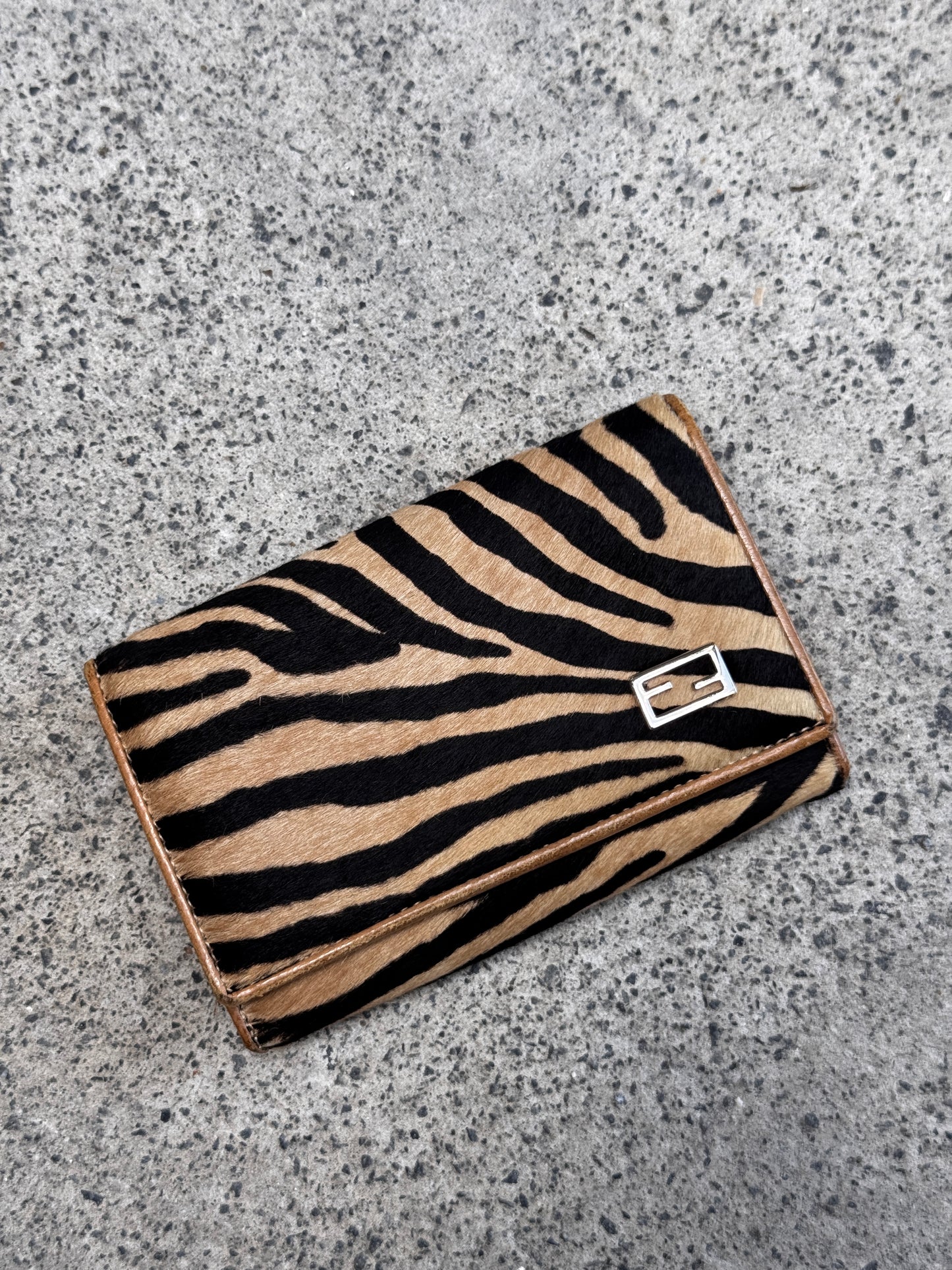 VINTAGE FENDI ANIMAL PRINT WALLET