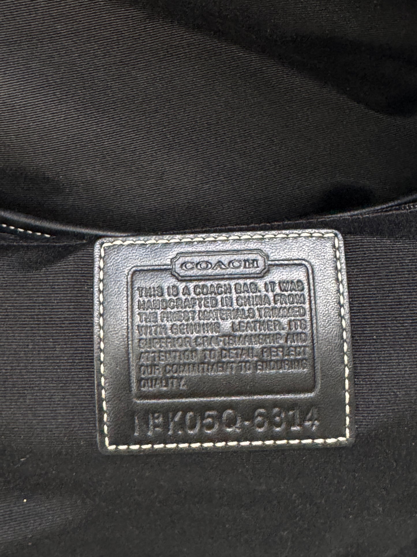 VINTAGE COACH BLACK SOHO HANDBAG