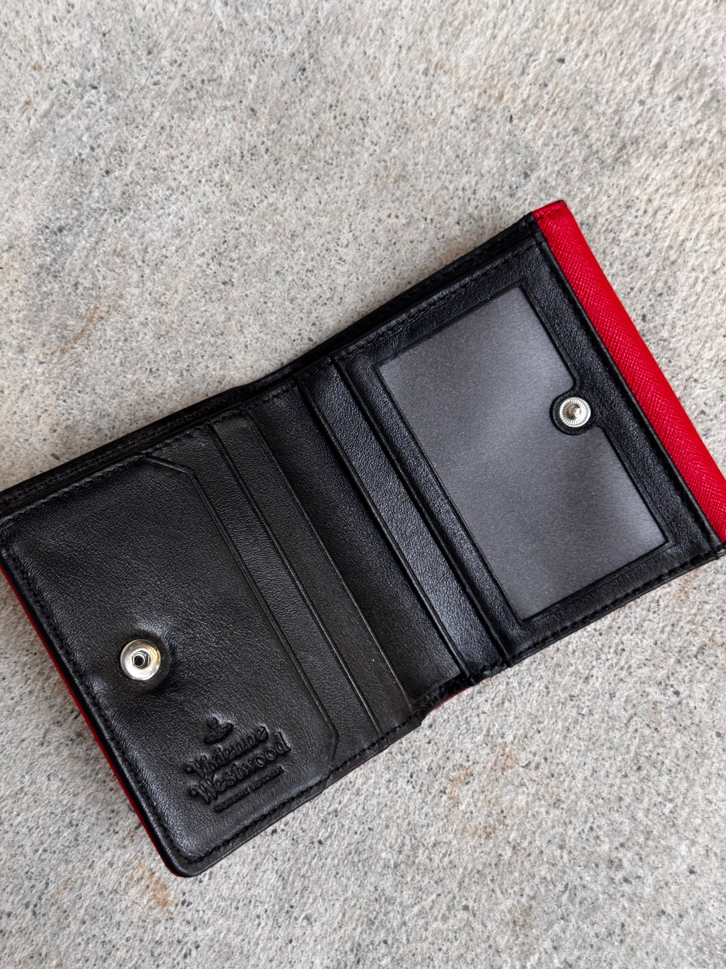 VIVIENNE WESTWOOD RED BI-FOLD WALLET