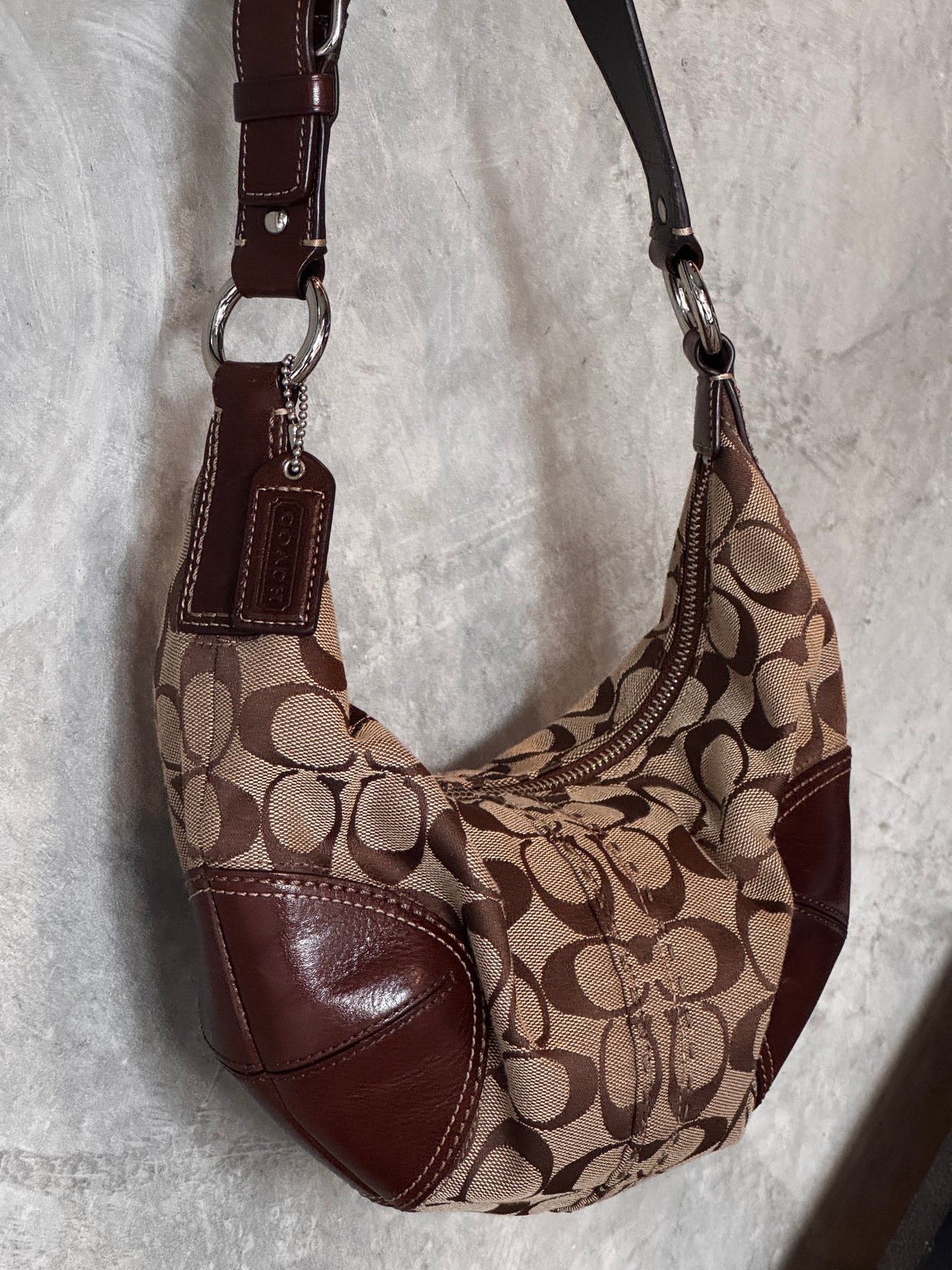 COACH Y2K HOBO MONOGRAM HANDBAG