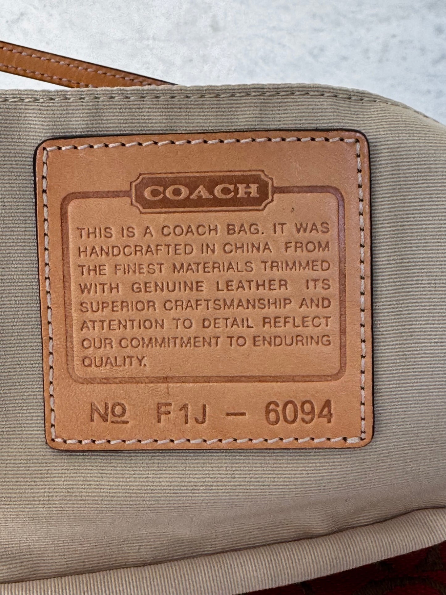 AUTHENTIC COACH MONOGRAM BAGUETTE