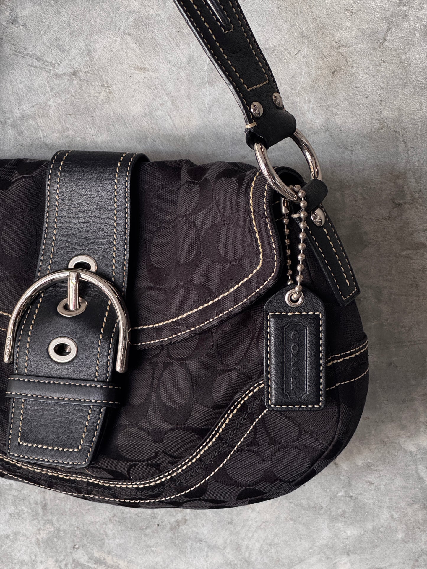 VINTAGE COACH MONOGRAM SOHO HANDBAG