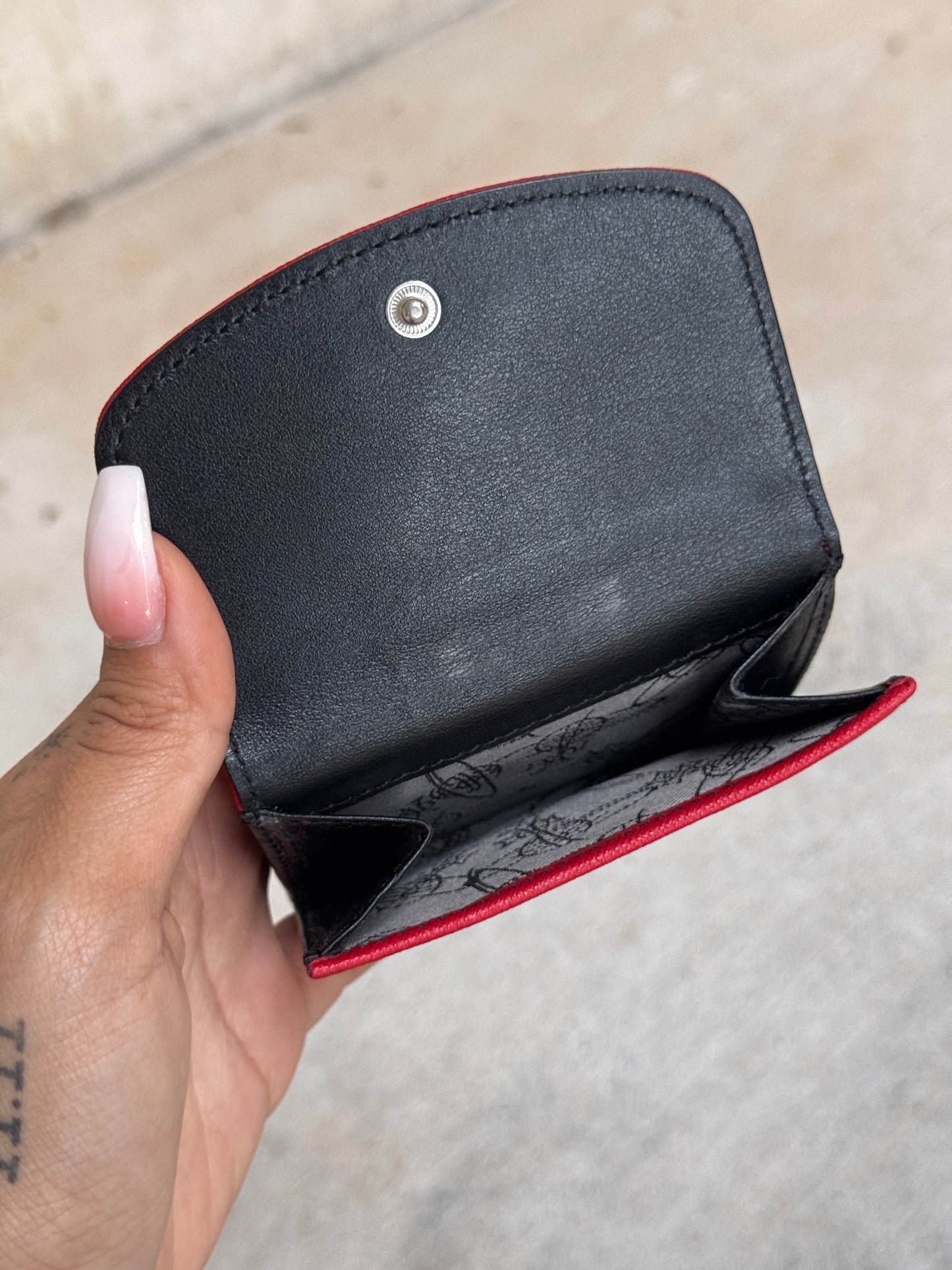 VIVIENNE WESTWOOD RED BI-FOLD WALLET