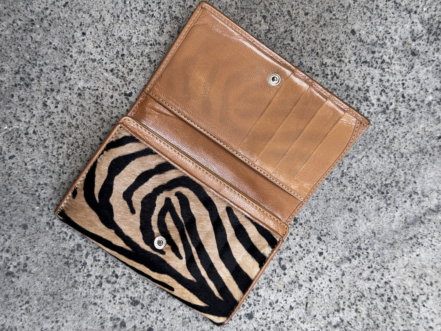 VINTAGE FENDI ANIMAL PRINT WALLET