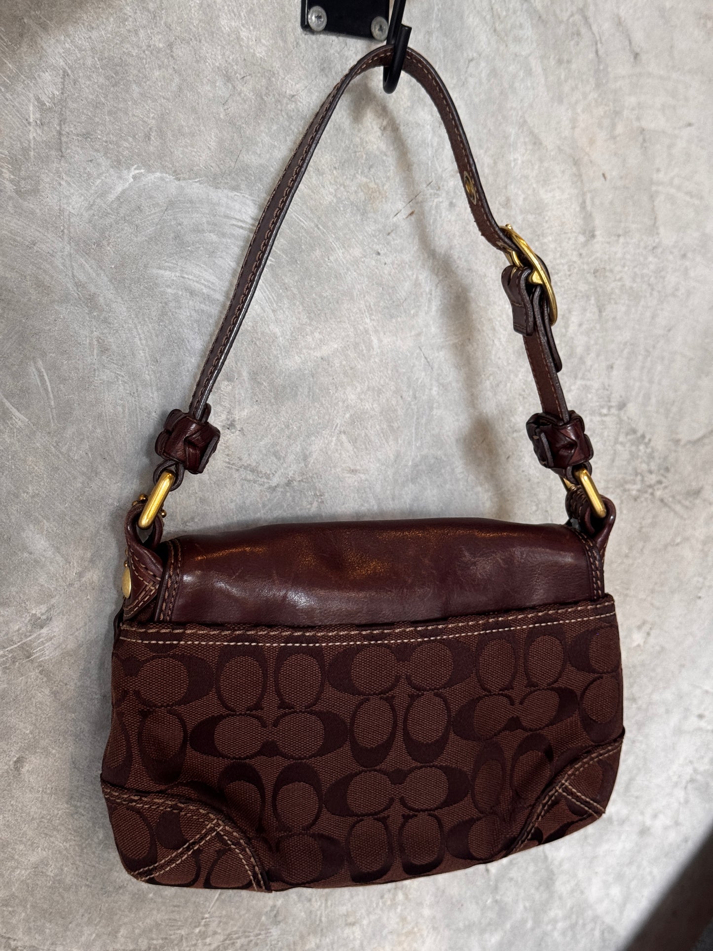 VINTAGE BROWN COACH SOHO HANDBAG