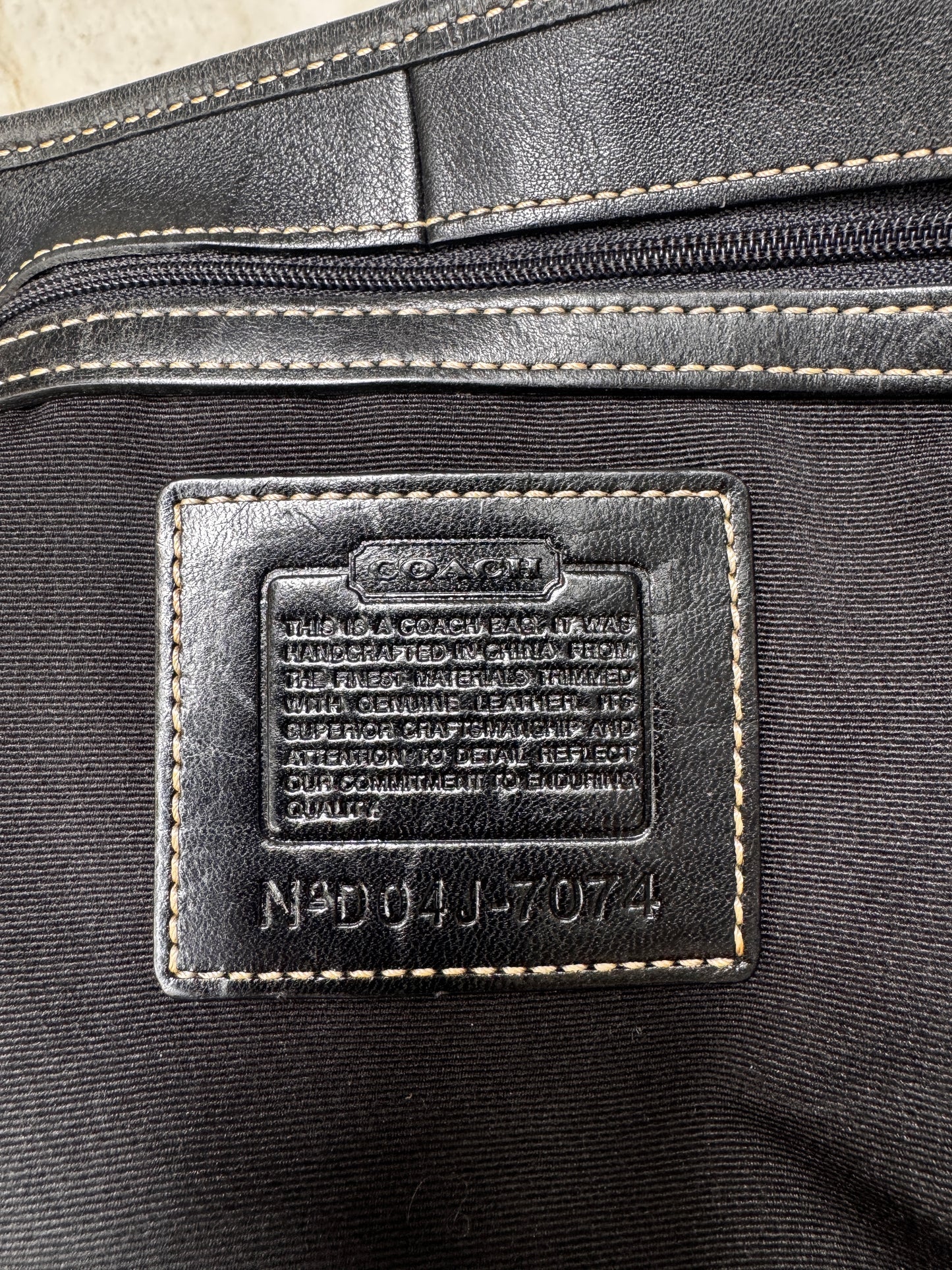 COACH Y2K BLACK SHOULDER BAG
