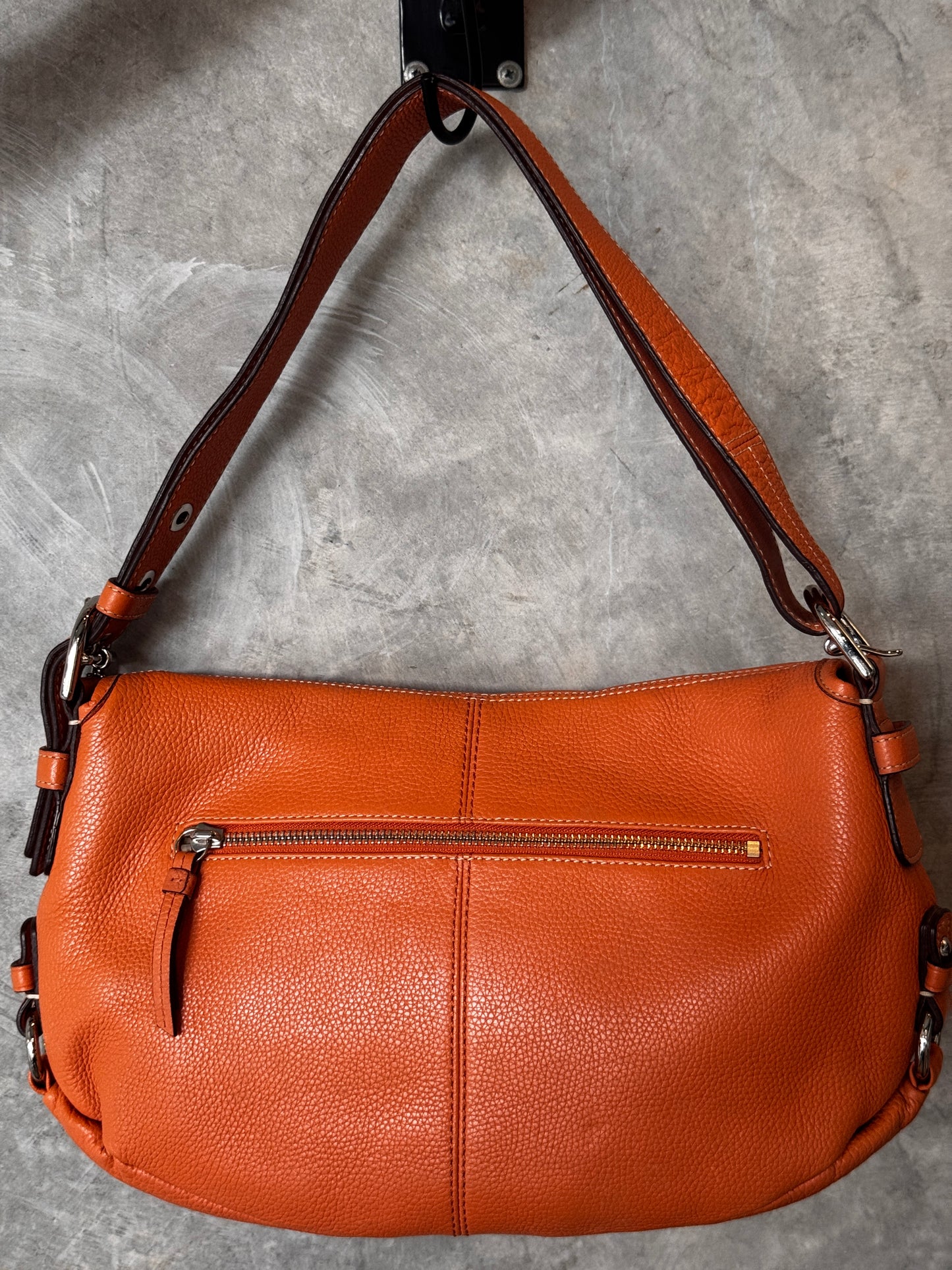 VINTAGE COACH LEATHER SHOULDER BAG