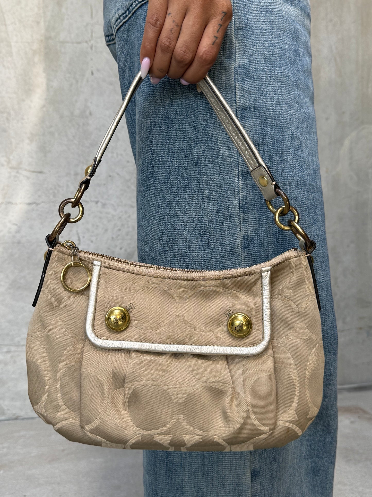 VINTAGE COACH POPPY SHOULDER BAG