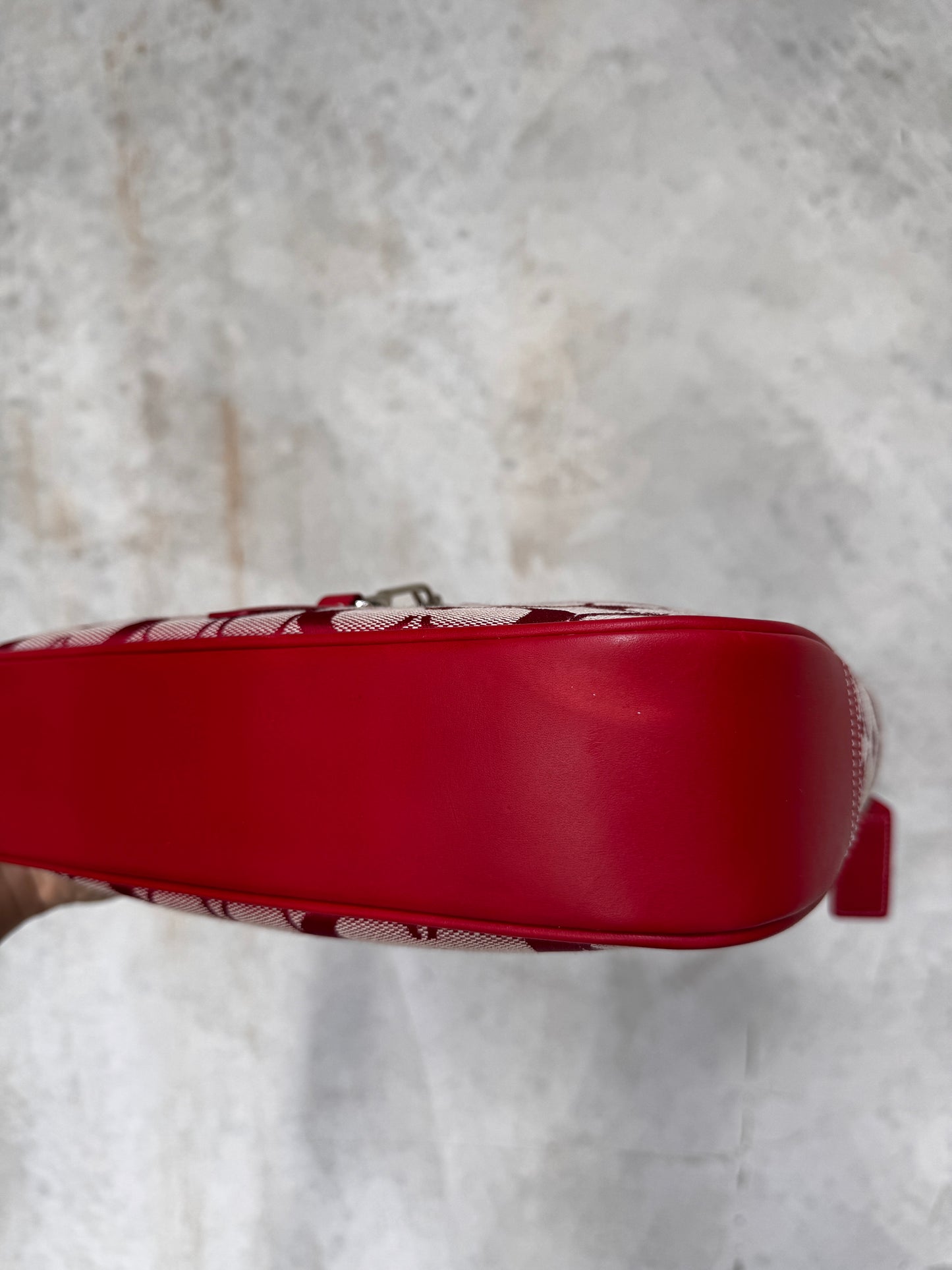 VINTAGE RED MONOGRAM HANDBAG