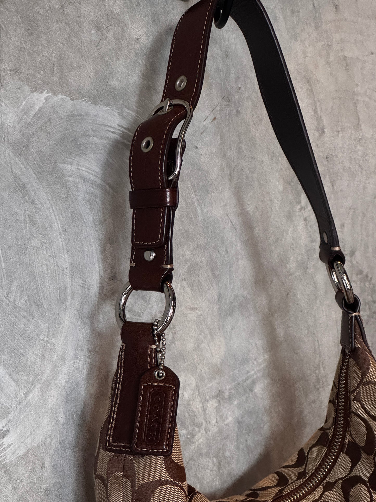 COACH Y2K HOBO MONOGRAM HANDBAG