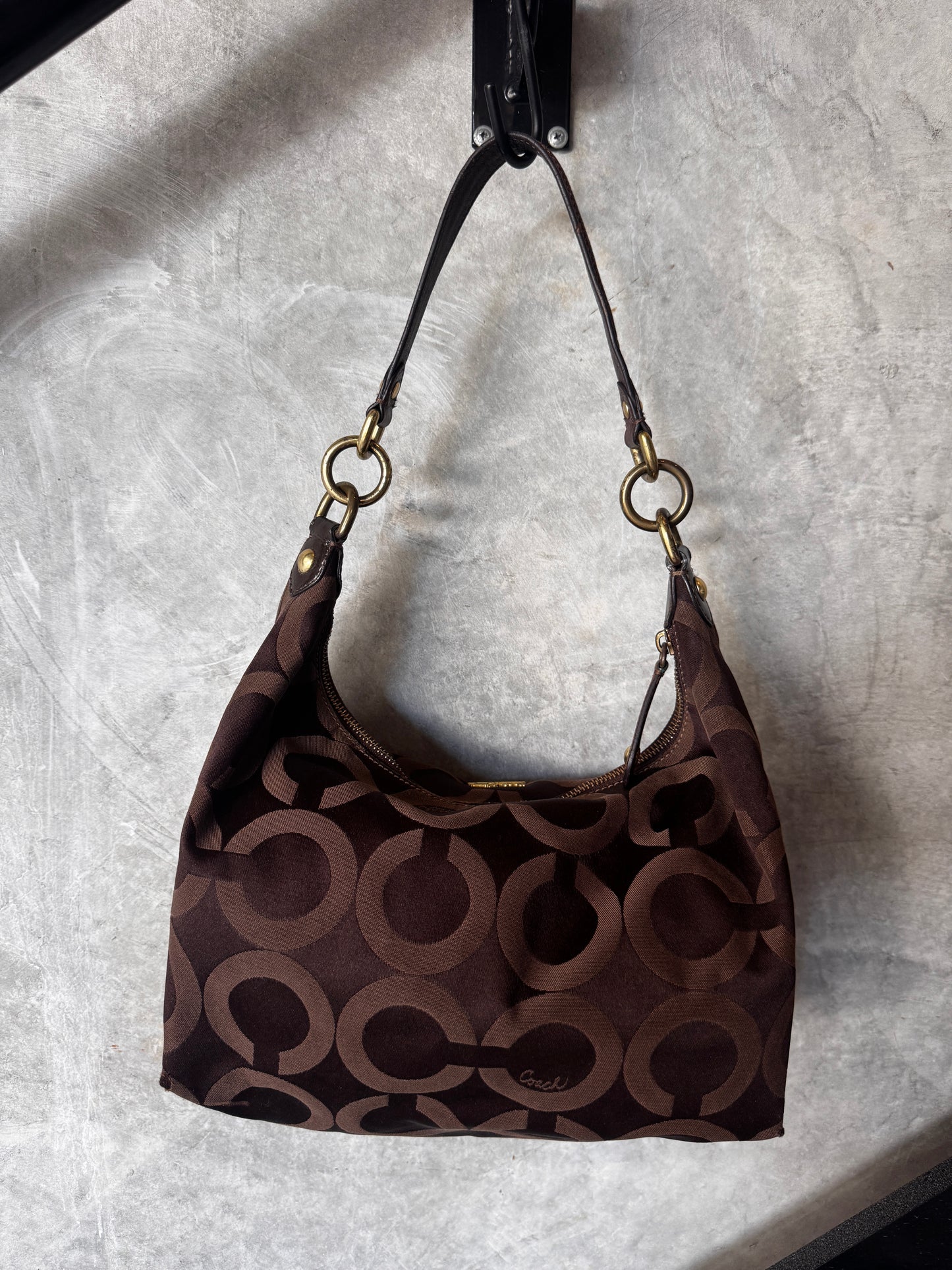 VINTAGE COACH MADISON BROWN HANDBAG