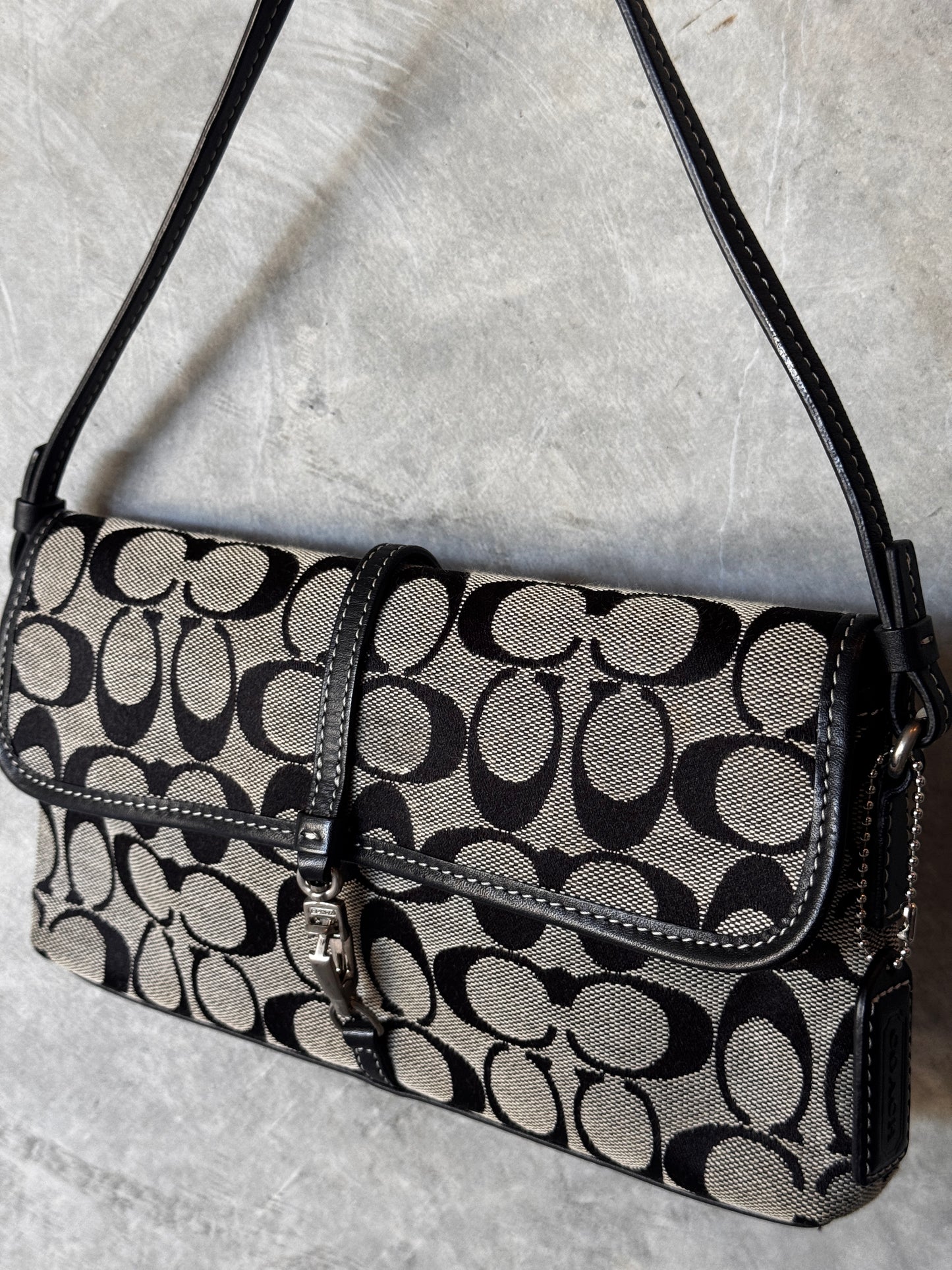 RARE VINTAGE MONOGRAM COACH HANDBAG