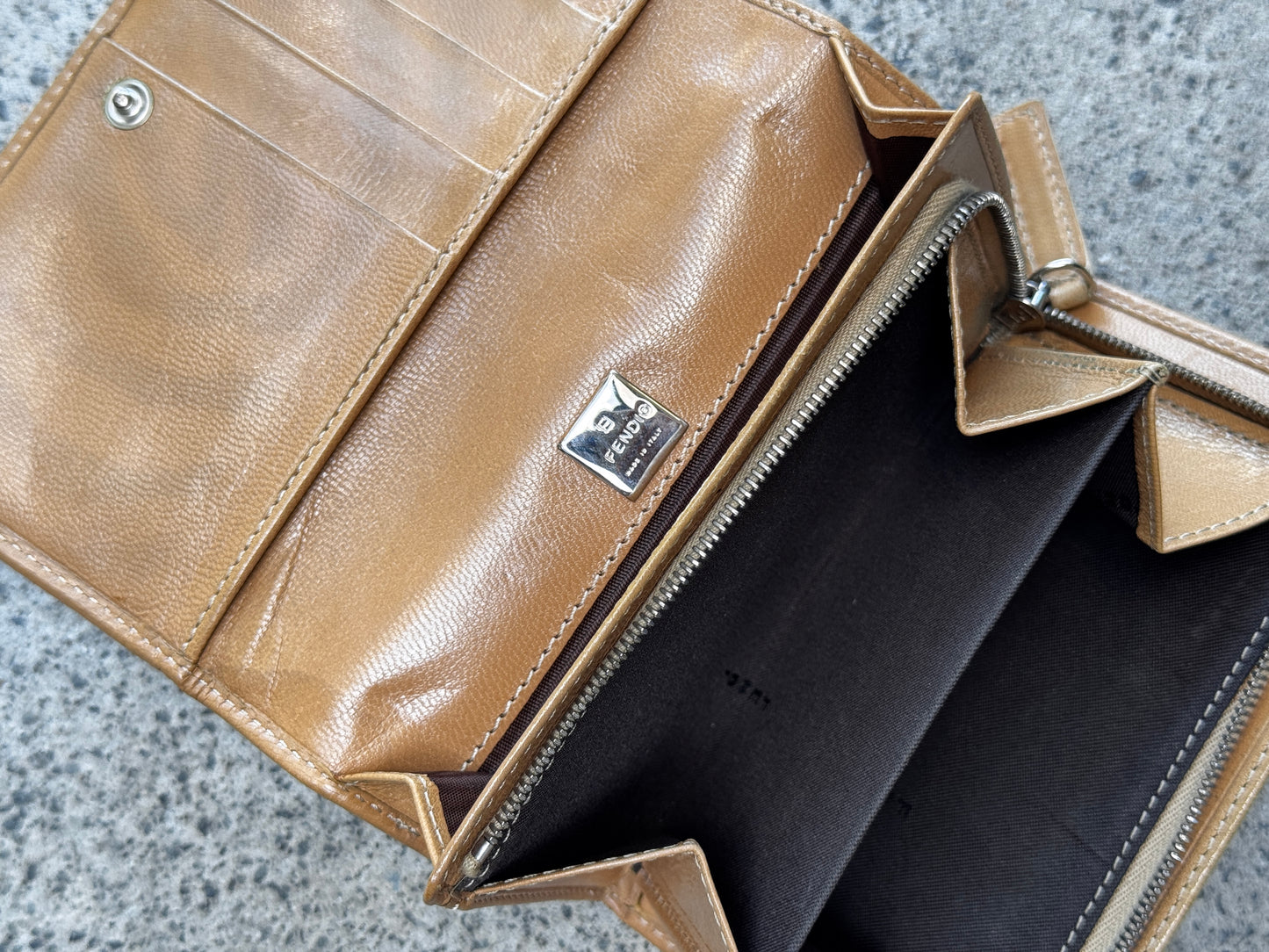 VINTAGE FENDI ANIMAL PRINT WALLET