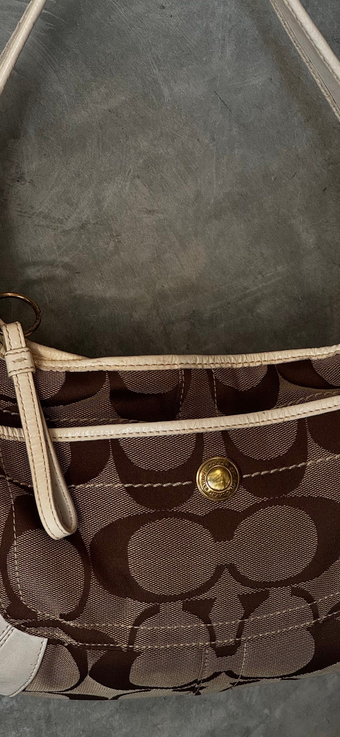 AUTHENTIC COACH MONOGRAM SHOULDER BAG