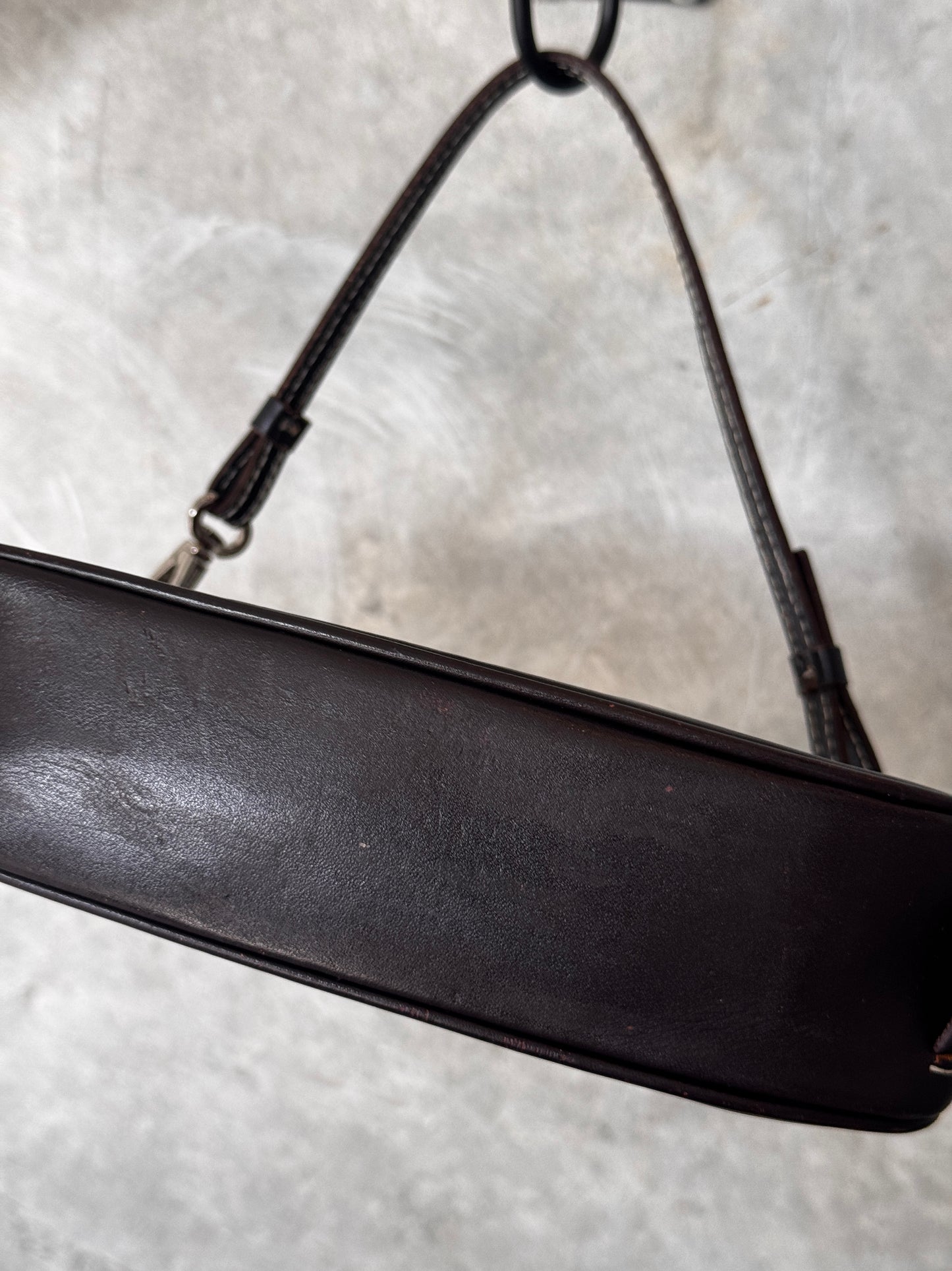 AUTHENTIC COACH BURGUNDY MONOGRAM BAGUETTE