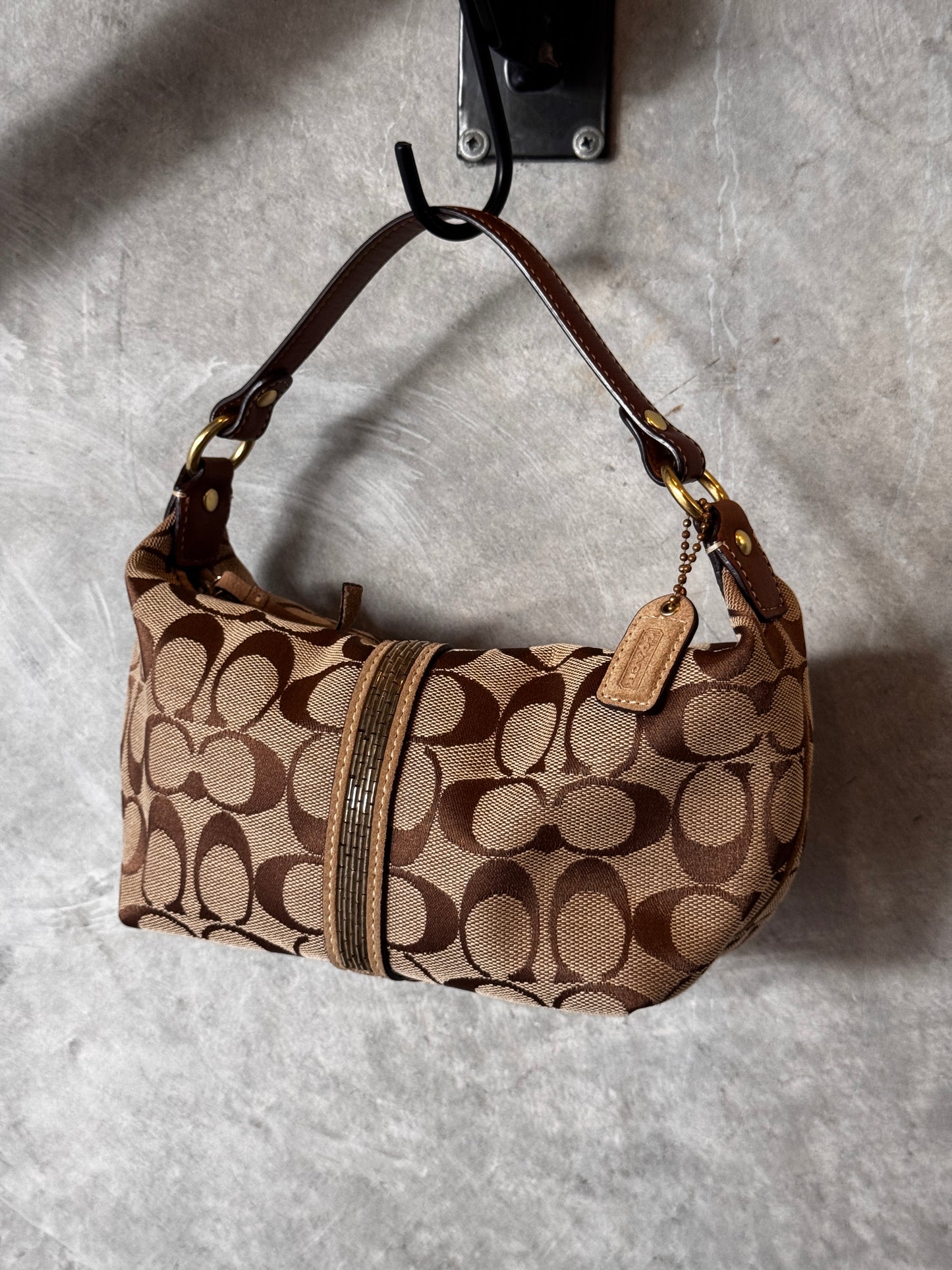 VINTAGE MONOGRAM COACH HANDBAG