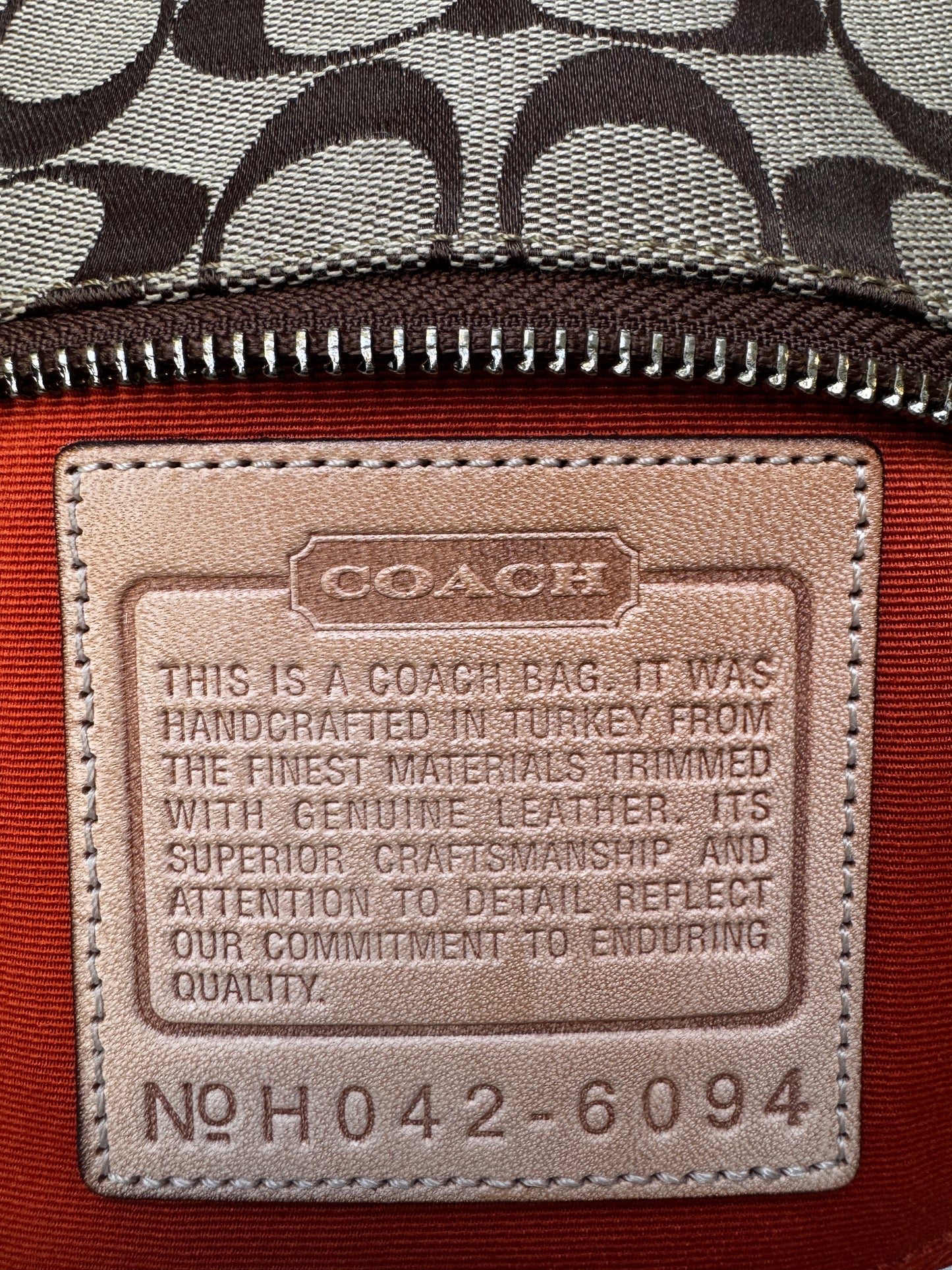VINTAGE COACH DEMI TAN POCHETTE SHOULDER BAG