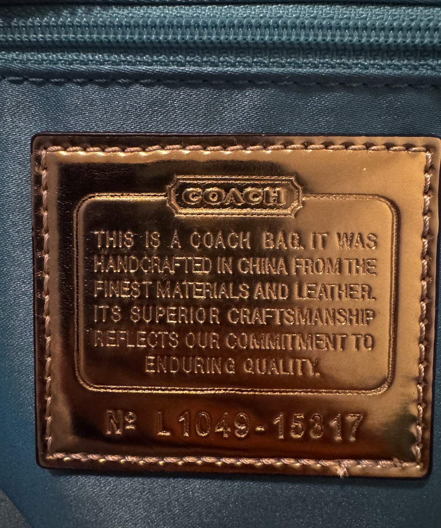 VINTAGE Y2K COACH POPPY BEIGE HANDBAG