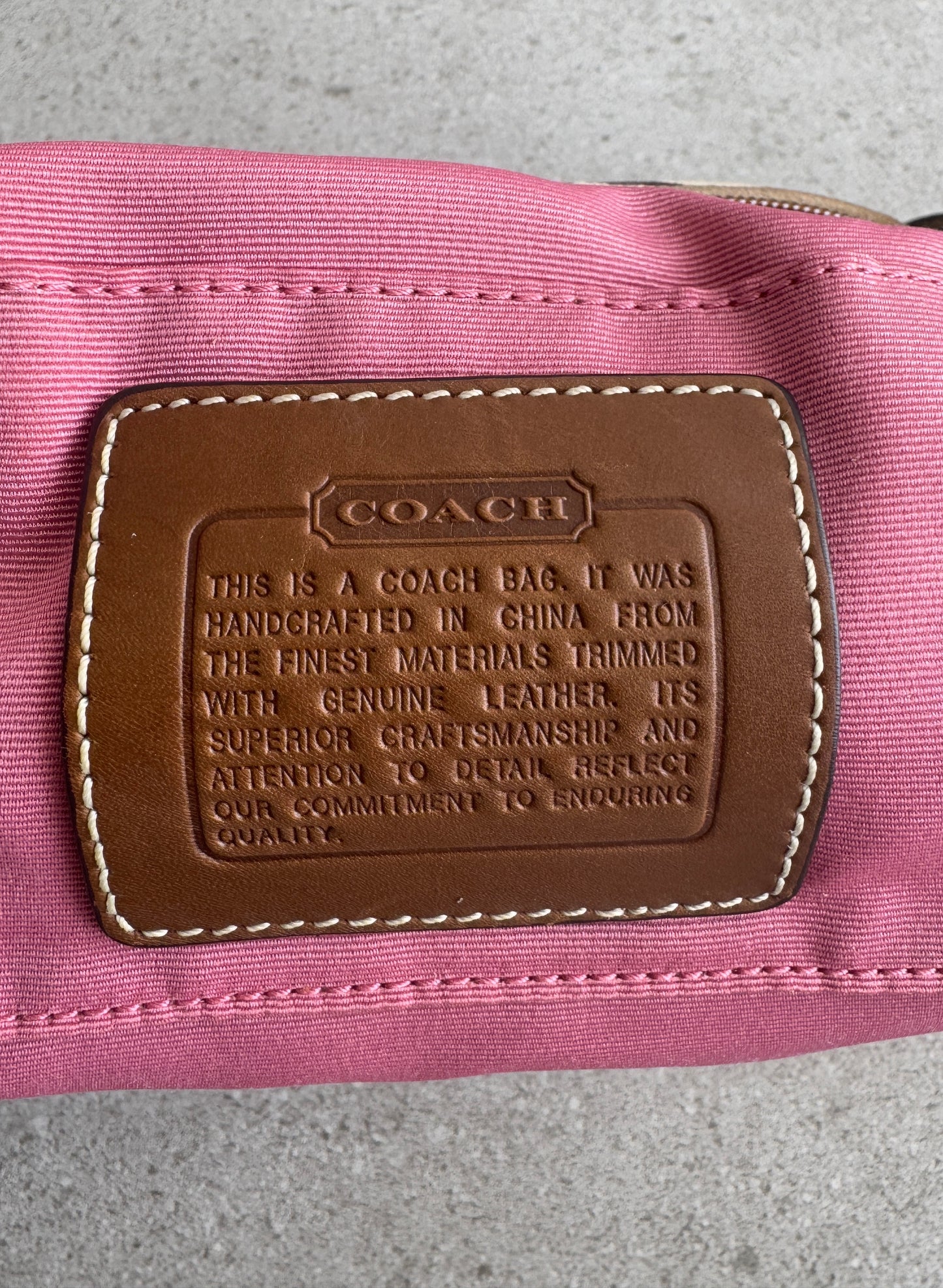 VINTAGE MONOGRAM COACH HANDBAG