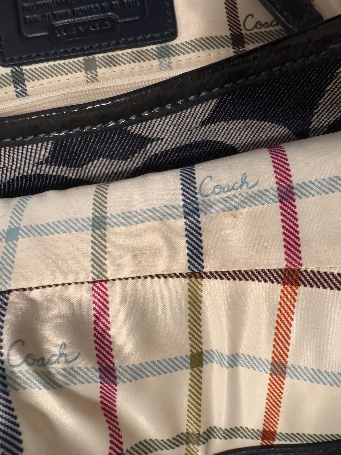 VINTAGE COACH DENIM SOHO HANDBAG