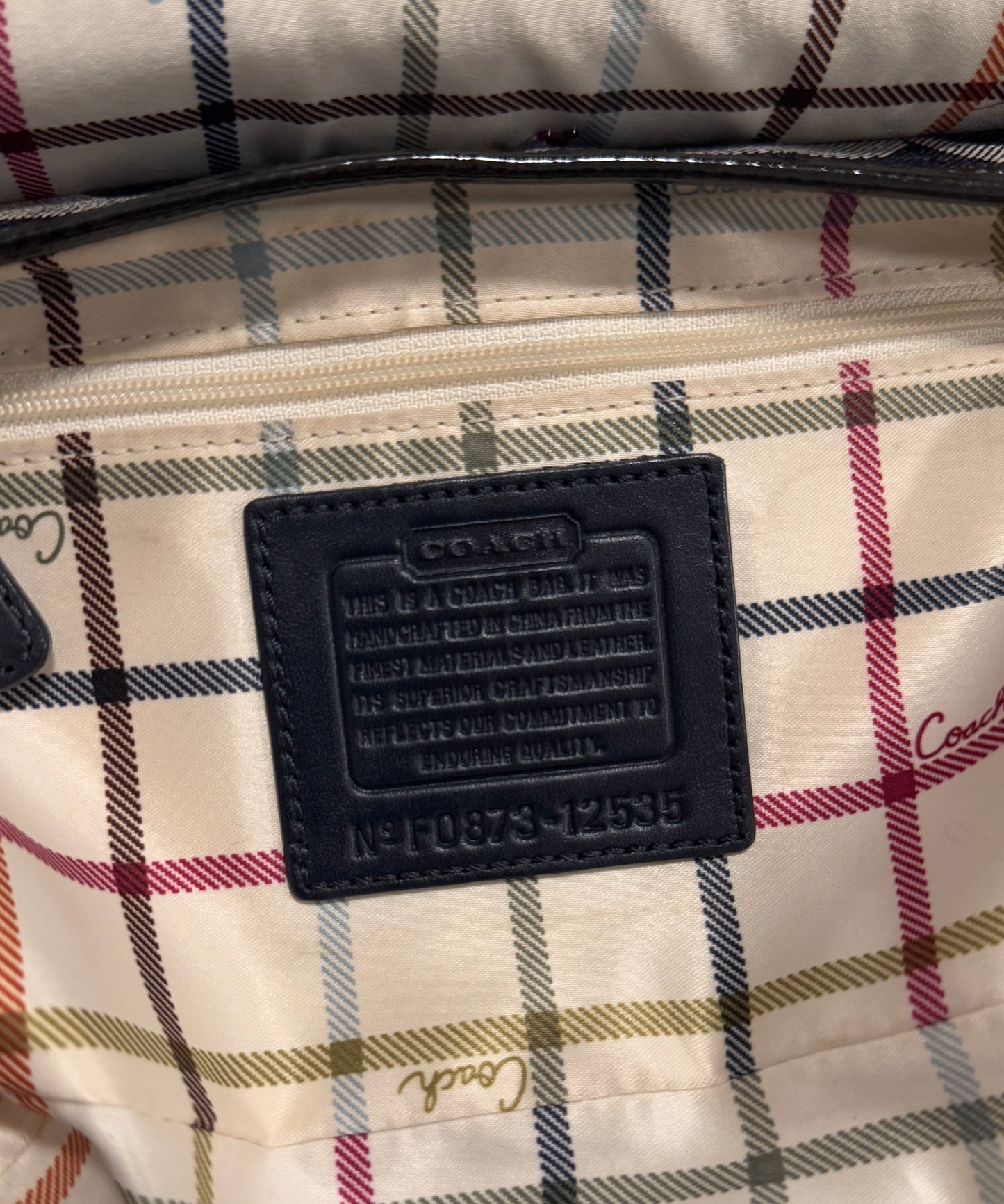 VINTAGE COACH DENIM SOHO HANDBAG