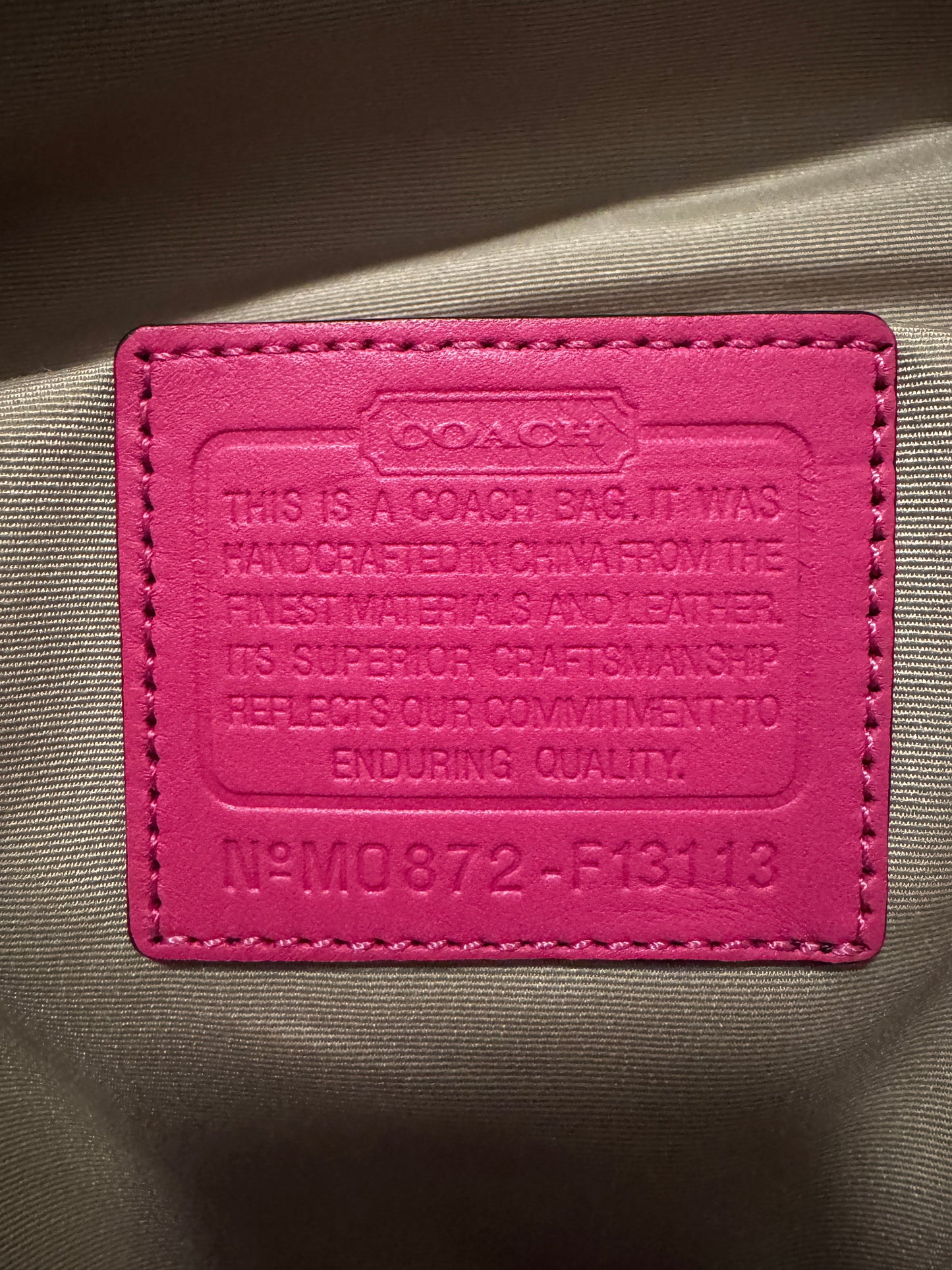 Y2K COACH SOHO PINK HANDBAG