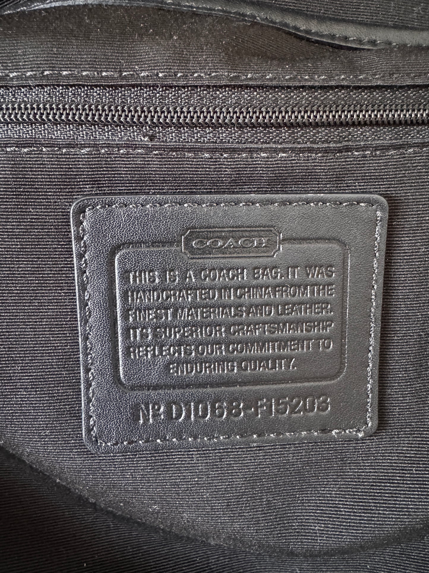 VINTAGE COACH MONOGRAM SOHO HANDBAG BLACK