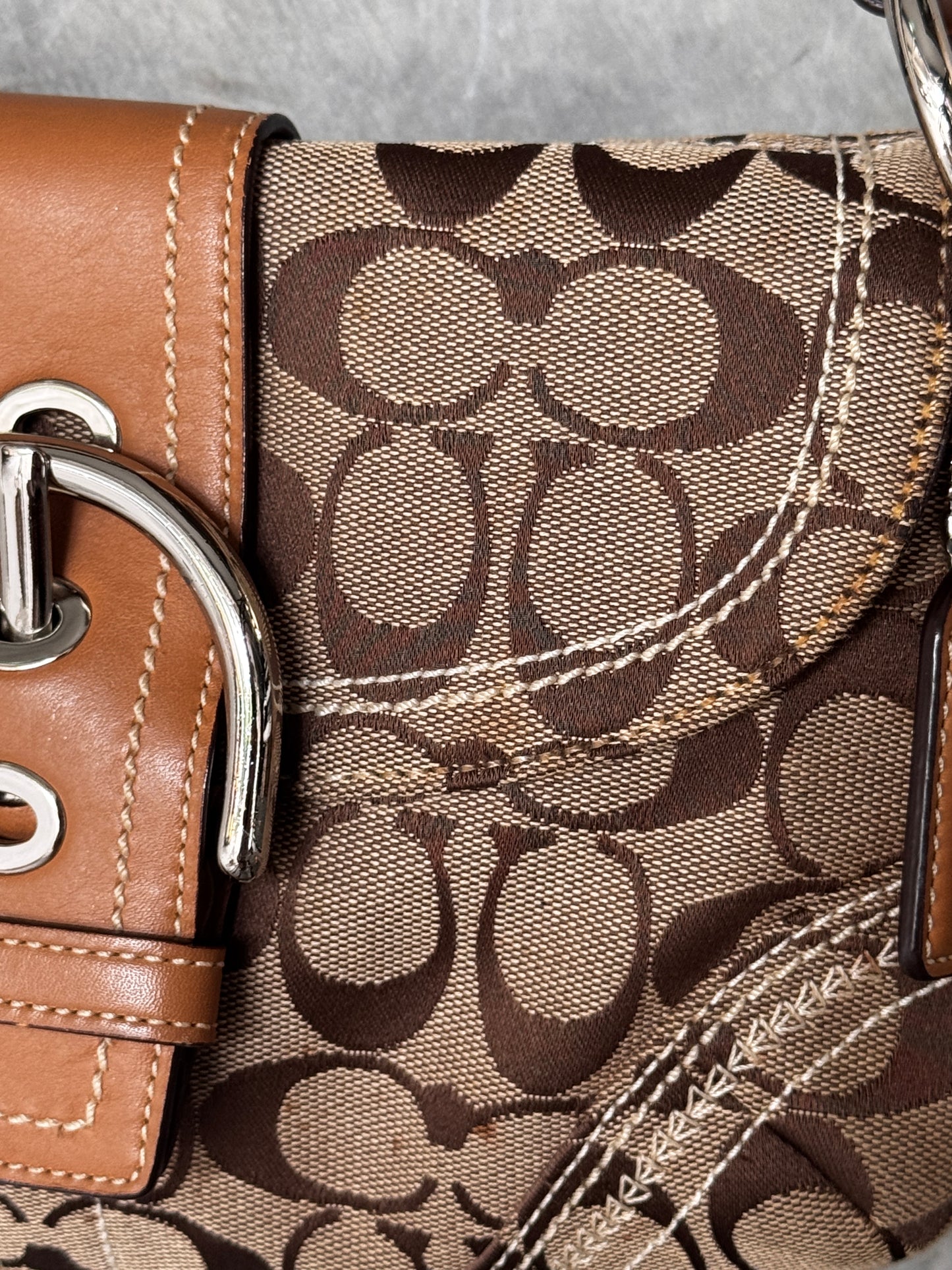 VINTAGE COACH MONOGRAM SOHO HANDBAG