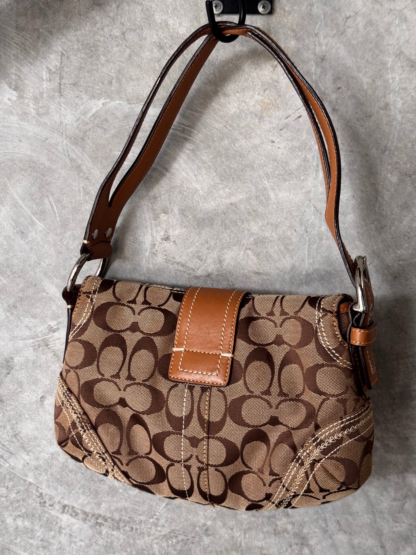 VINTAGE COACH MONOGRAM SOHO HANDBAG