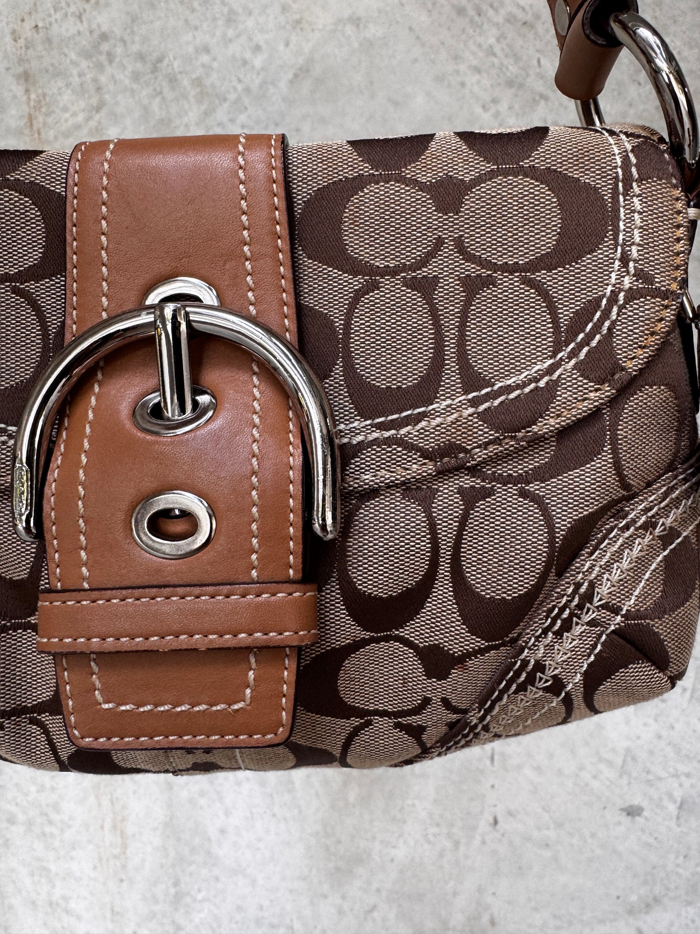 VINTAGE COACH MONOGRAM SOHO HANDBAG