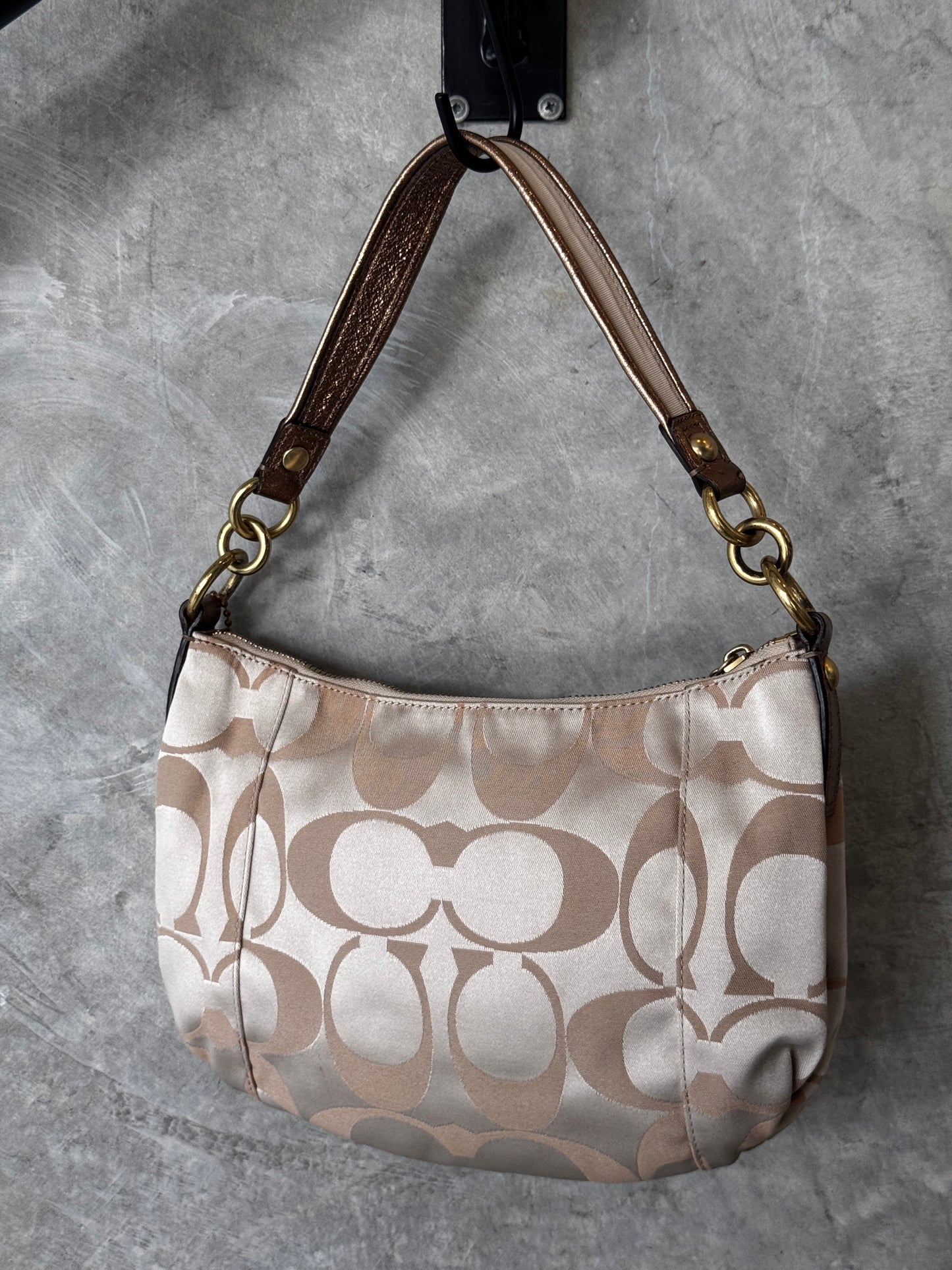 VINTAGE Y2K COACH POPPY BEIGE HANDBAG