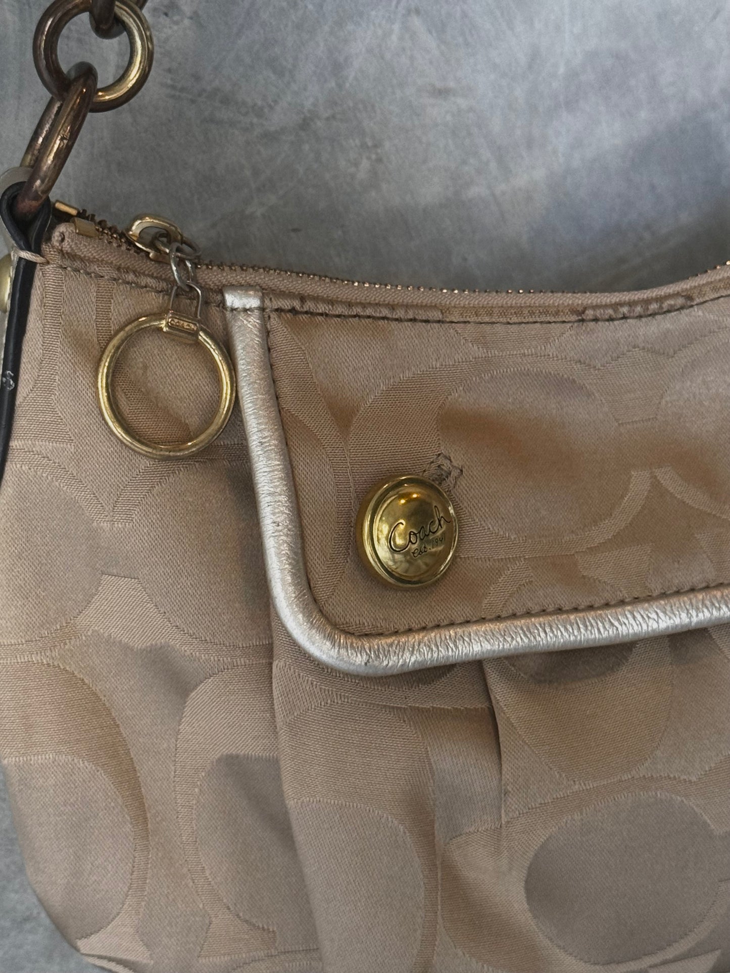 VINTAGE COACH POPPY SHOULDER BAG