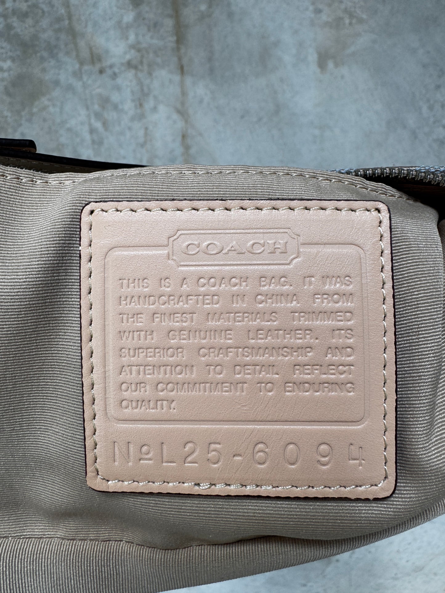 VINTAGE COACH DEMI BLUE POCHETTE SHOULDER BAG
